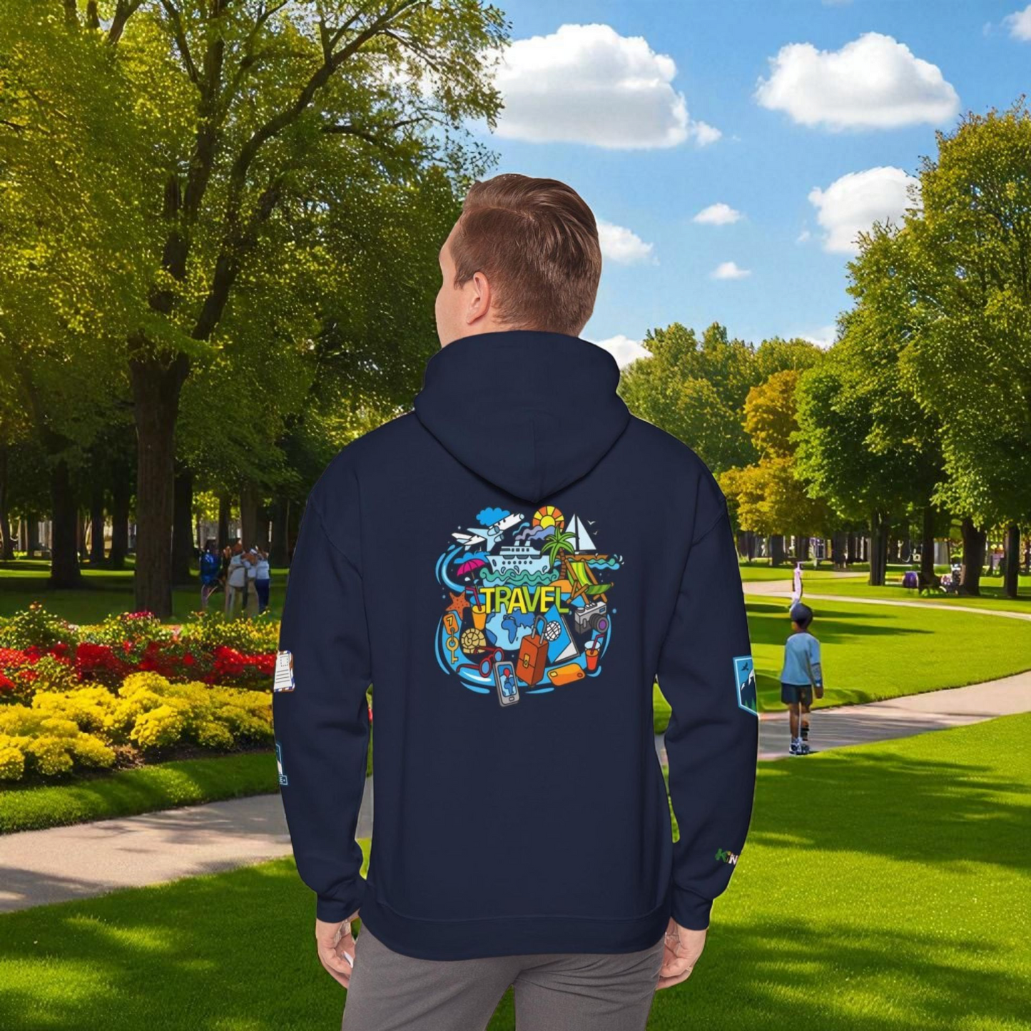 Travel Enthusiast Unisex Hoodie, Vacation Mode Graphic Sweatshirt, Wanderlust Gift