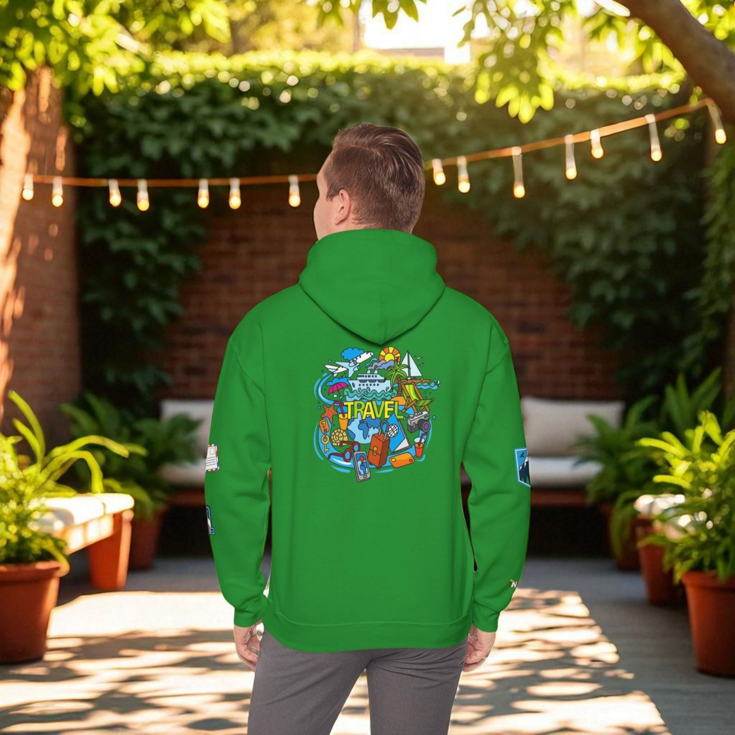 Travel Enthusiast Unisex Hoodie, Vacation Mode Graphic Sweatshirt, Wanderlust Gift