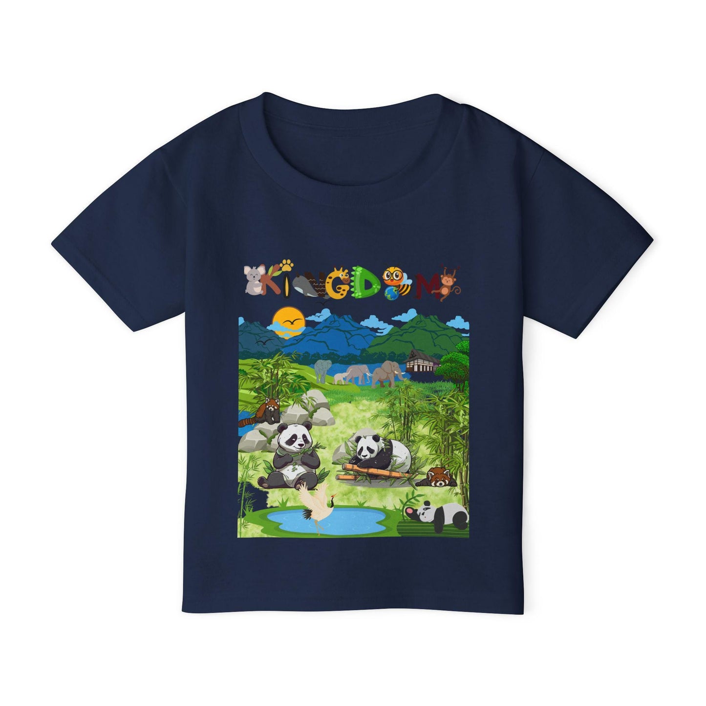 Wild Animals Graphic Toddler T-Shirt, Nature Theme Jungle Safari Shirt