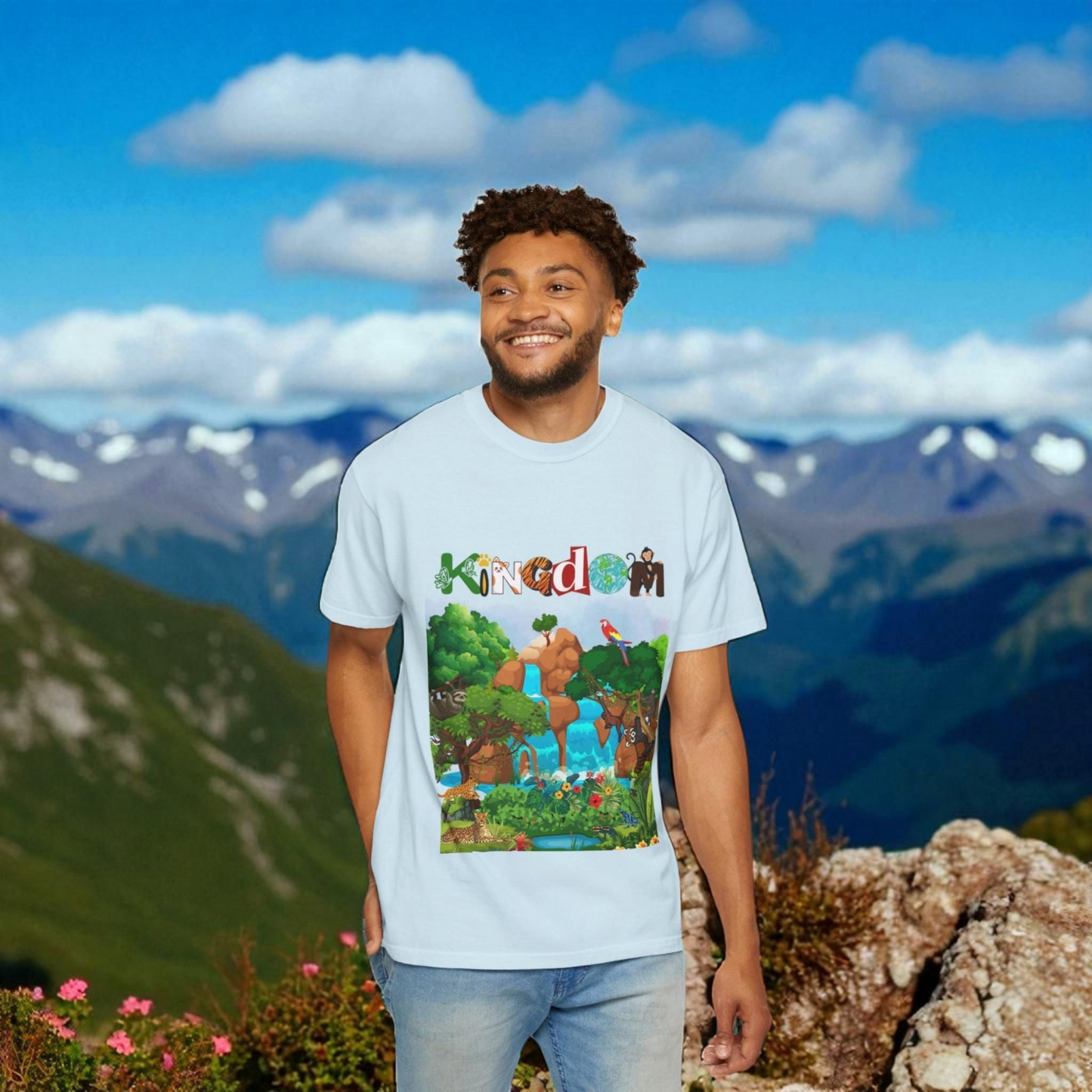 Rainforest Animal Graphic Unisex T-shirt, Jungle Wildlife Tee, Nature Lover Gift