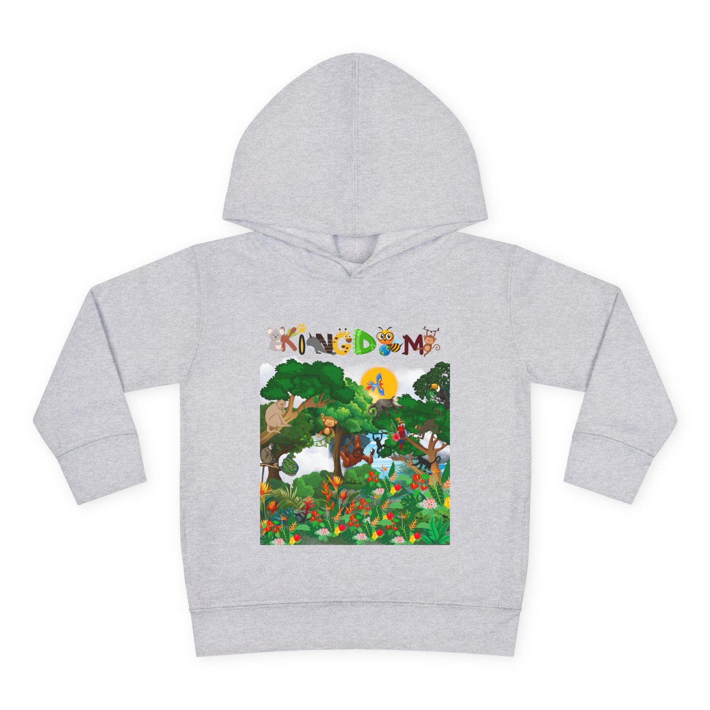 Jungle Animals Toddler Hoodie, Kids Fleece Sweatshirt, Monkey Graphic Baby Pullover