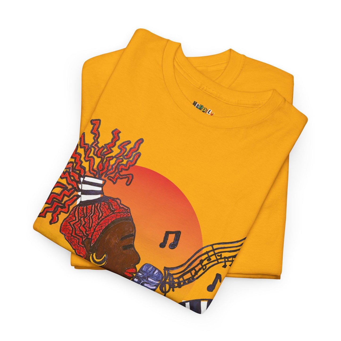 Afro Music Unisex Graphic Tee, Piano Art, Jazz Singer Shirt, Music Lover Gift
