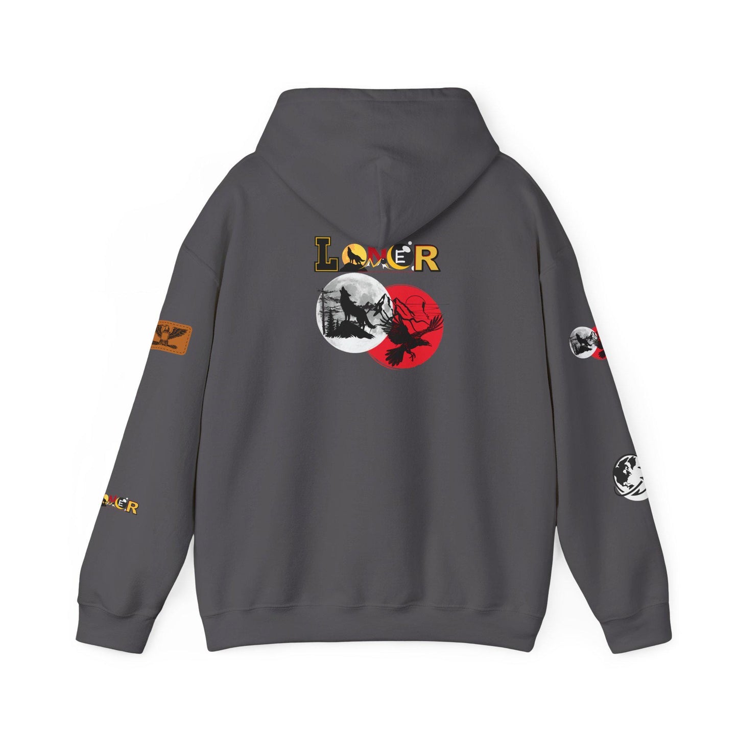 Lone Wolf Hooded Sweatshirt, Introvert Enthusiast Pullover, Graphic Unisex Hoodie