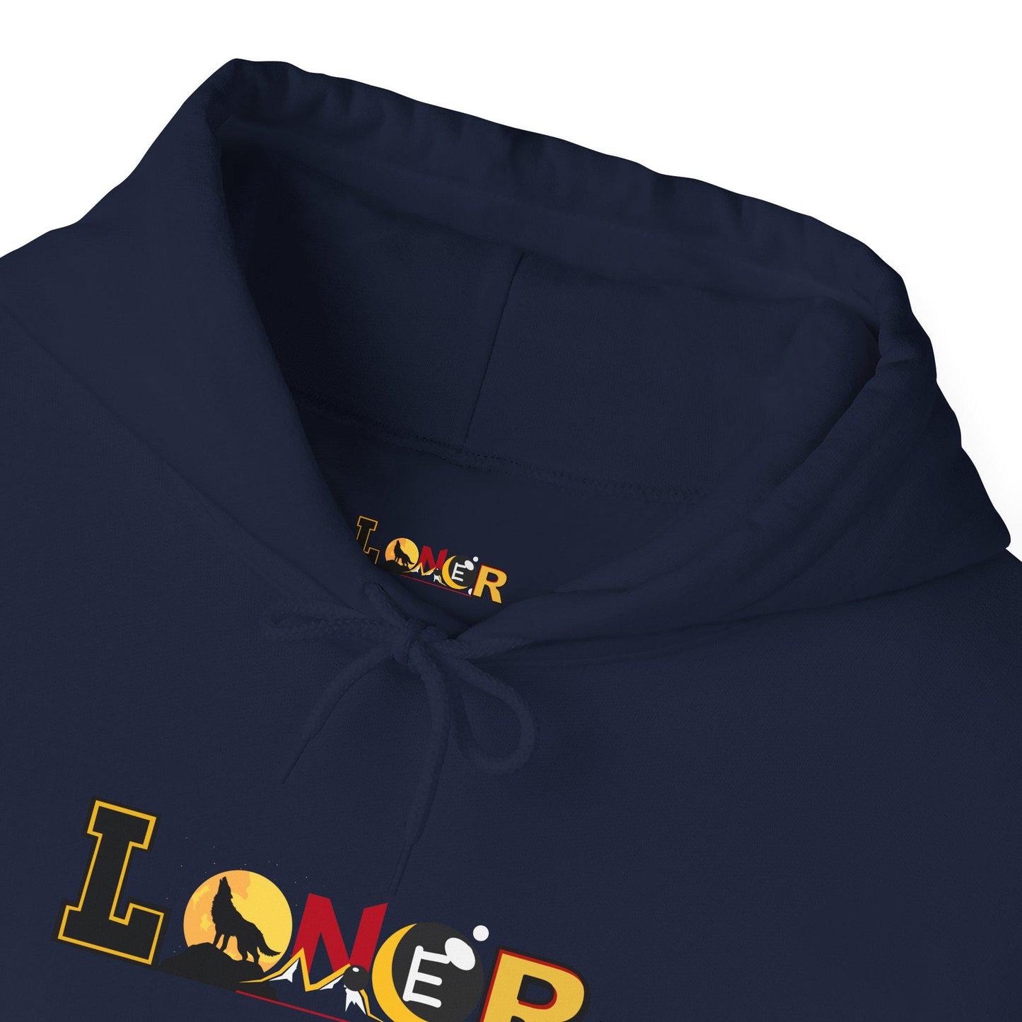 Lone Wolf Hooded Sweatshirt, Introvert Enthusiast Pullover, Graphic Unisex Hoodie