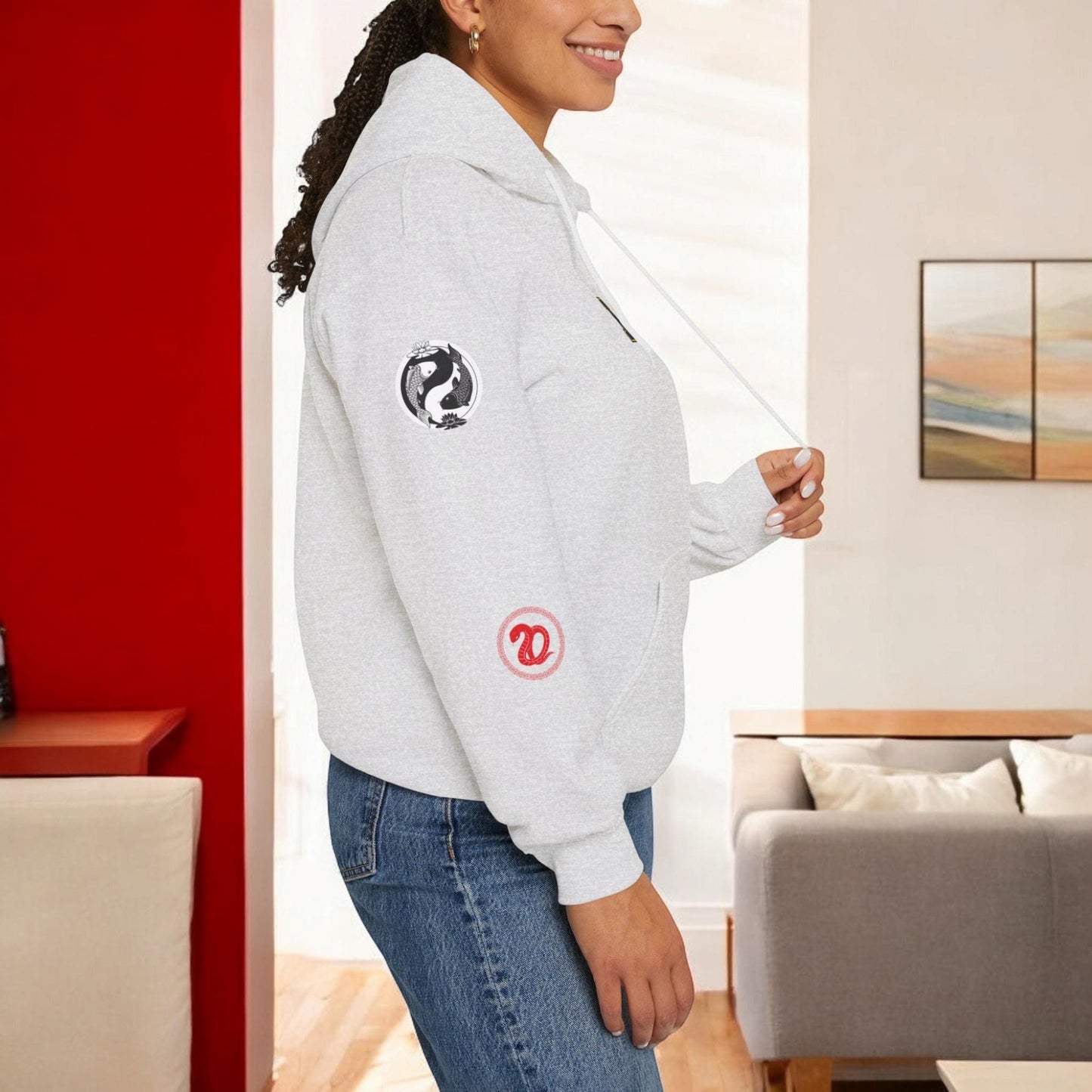 Graphic Ninja Enthusiast Hoodie, Unisex Heavy Blend Sweatshirt - Martial Arts Gift