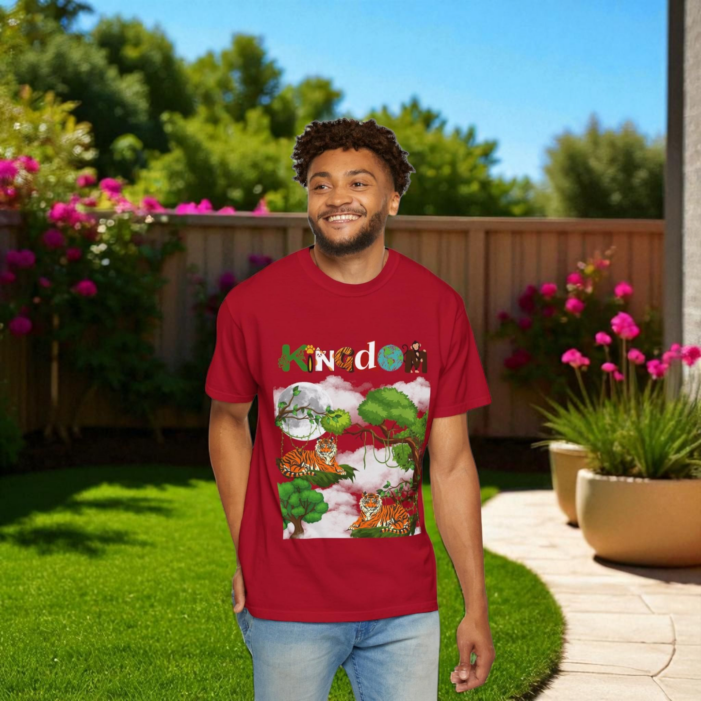 Tiger, Jungle Graphic T-Shirt, Safari Wildlife Tee, Animal Lover Gift, Nature Theme Shirt