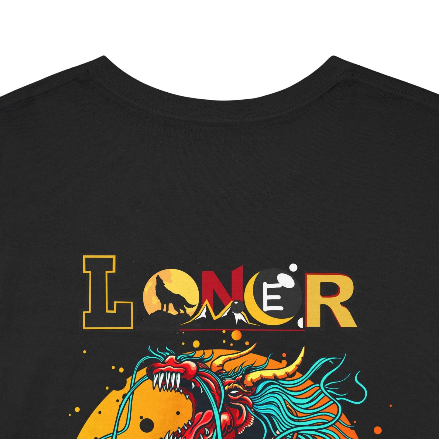 Dragon Graphic Tee, Loner Themed Unisex Shirt, Dragon Art T-Shirt, Mythical Creature Top