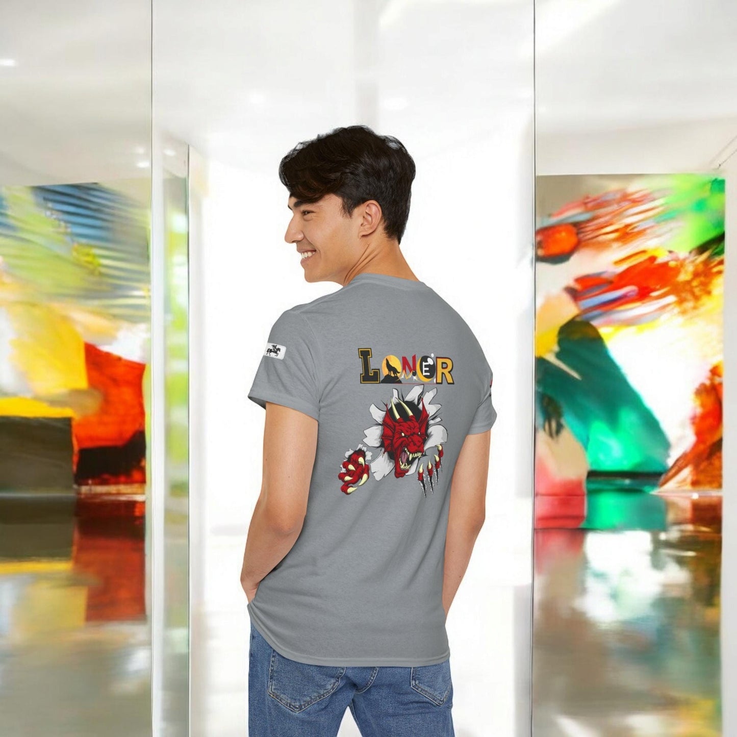 Dragon Unisex Tee, Mythical Animals Graphic T-Shirt, Wildlife Lover Tee, Animal Claw Print