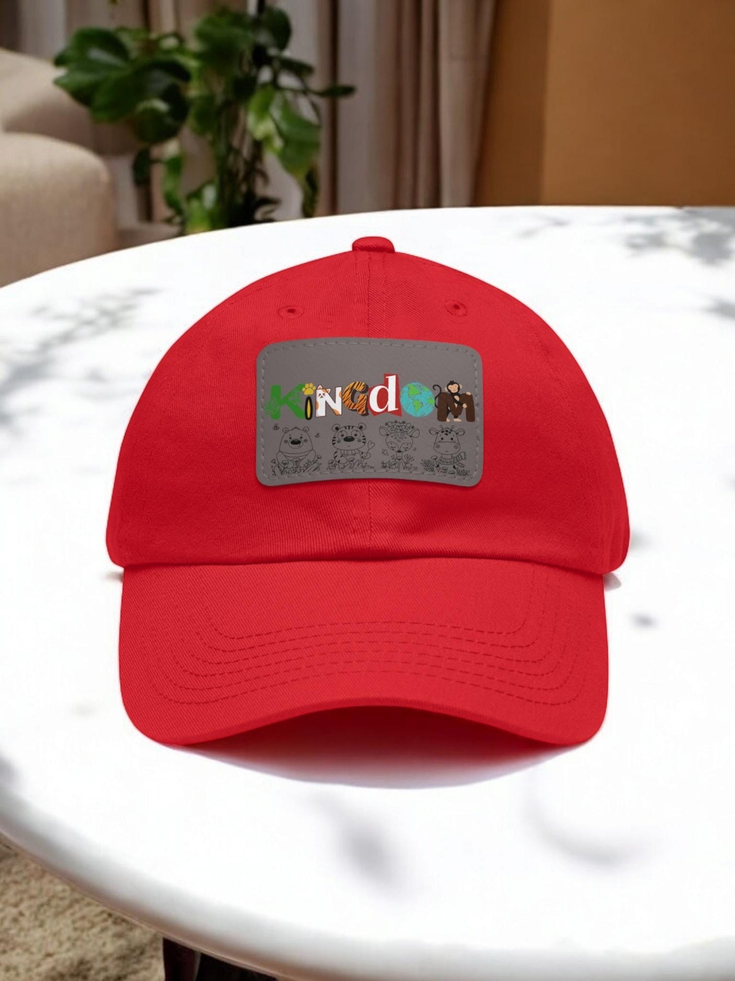 Animal Enthusiast Unisex Hat, Leather Patch Cap, Wildlife Lover Gift