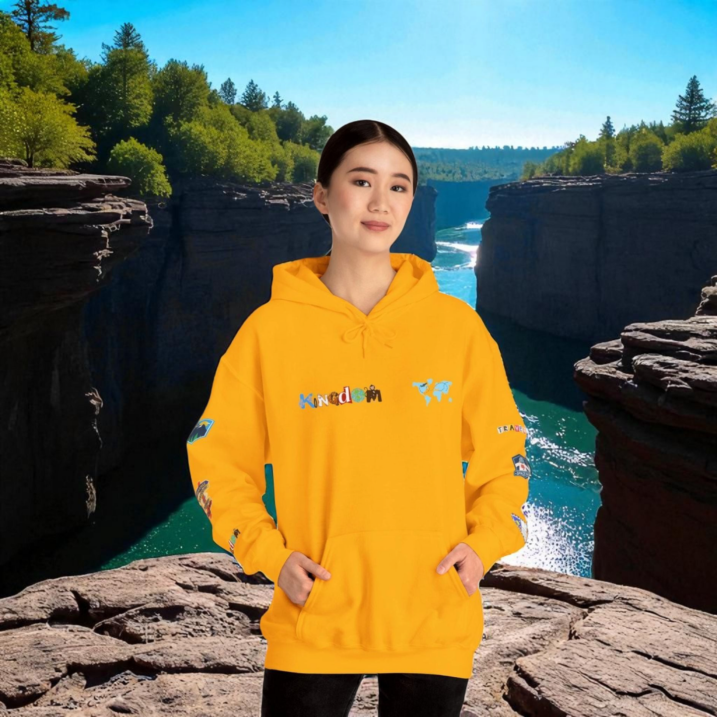 Vacation Theme Graphic Unisex Hoodie, Travel Enthusiast Sweatshirt