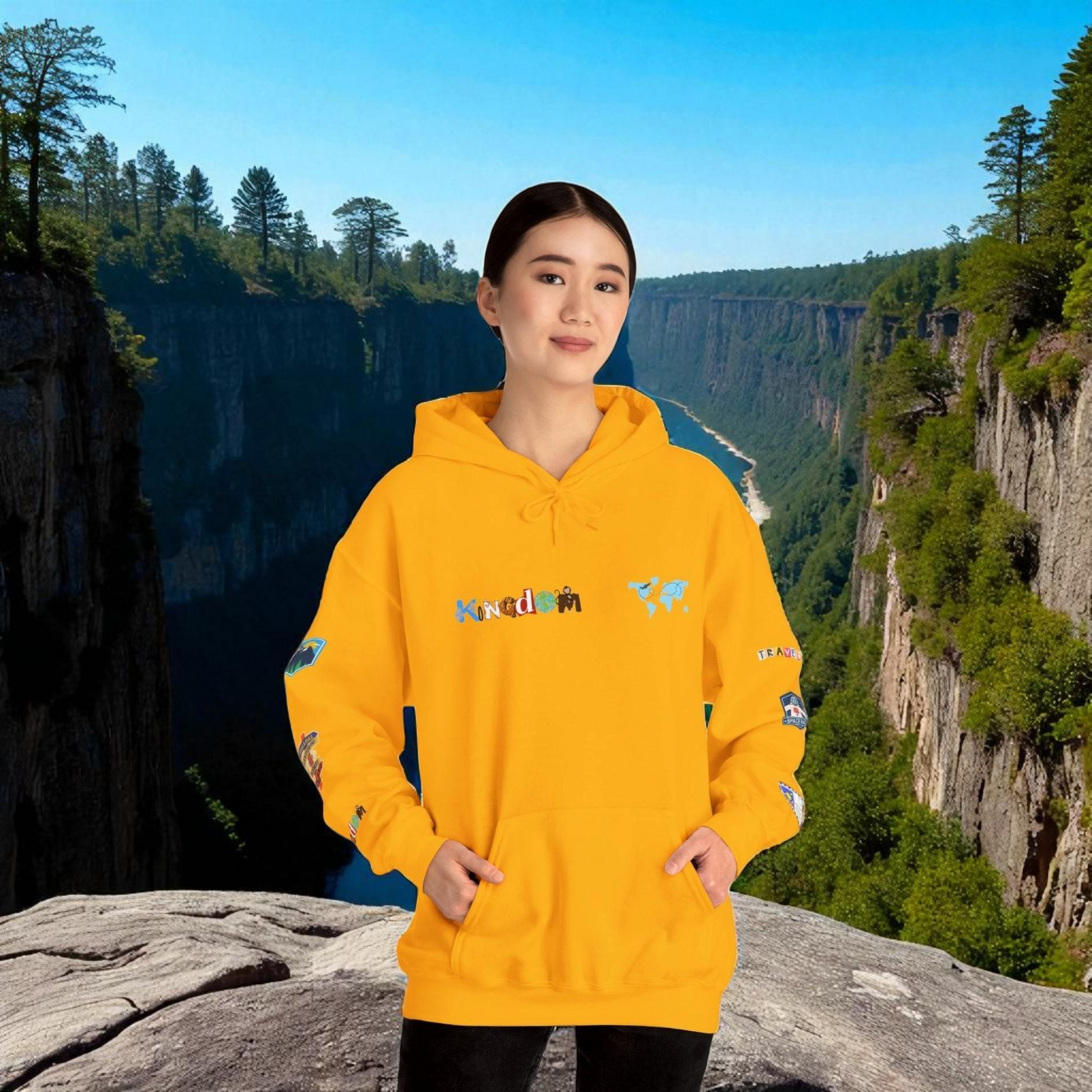 Vacation Theme Graphic Unisex Hoodie, Travel Enthusiast Sweatshirt