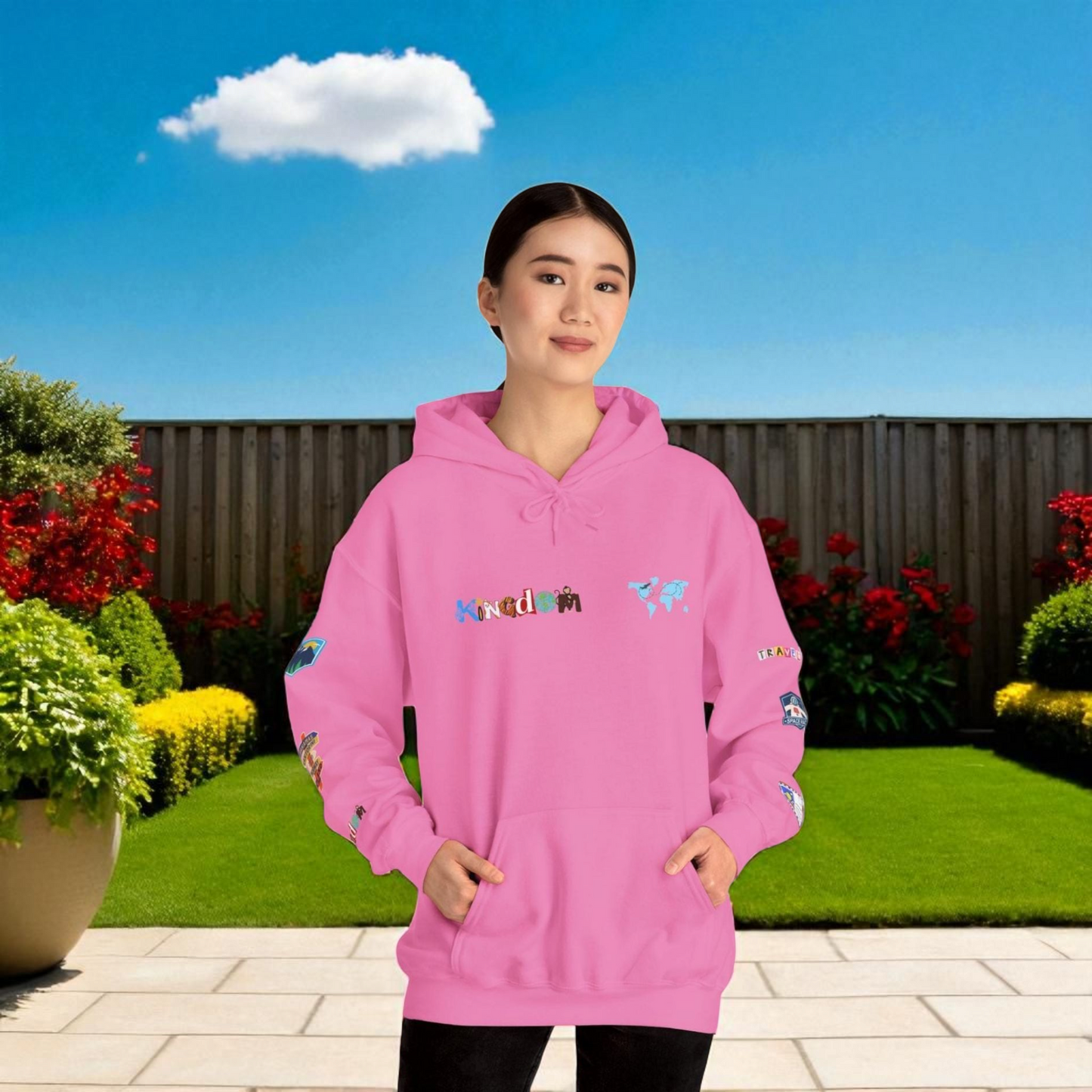 Vacation Theme Graphic Unisex Hoodie, Travel Enthusiast Sweatshirt