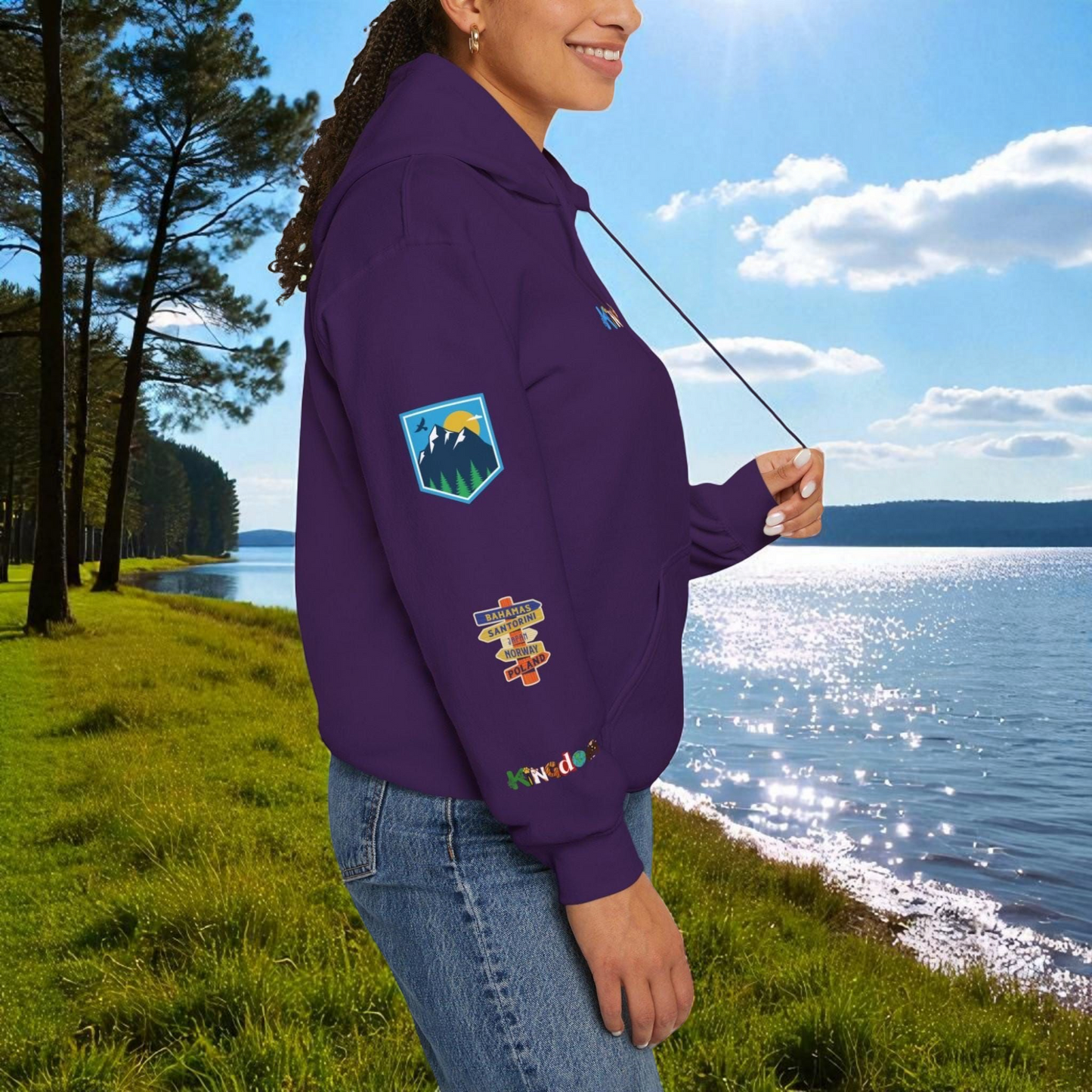 Vacation Theme Graphic Unisex Hoodie, Travel Enthusiast Sweatshirt, Wanderlust Hooded Pullover