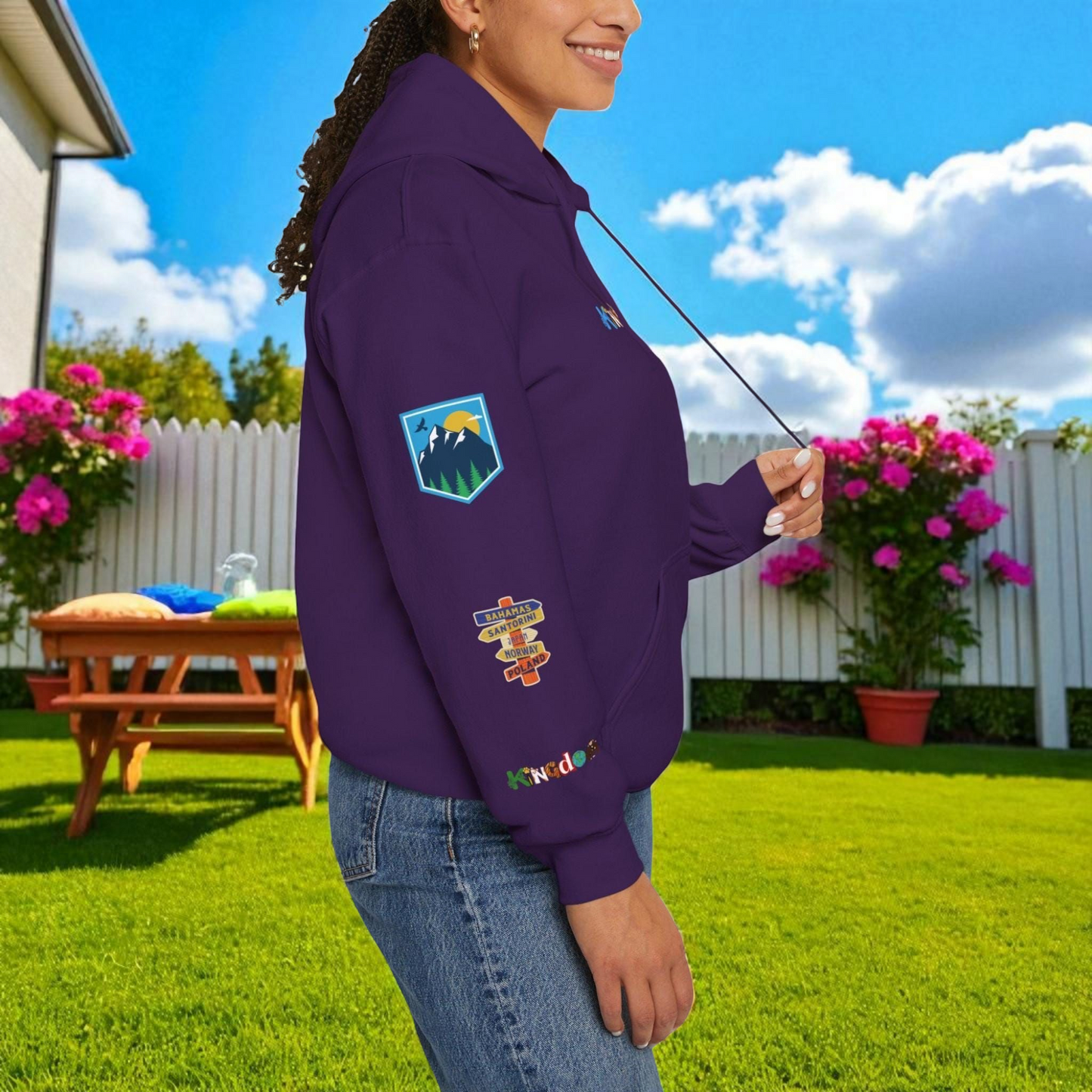 Vacation Theme Graphic Unisex Hoodie, Travel Enthusiast Sweatshirt, Wanderlust Hooded Pullover