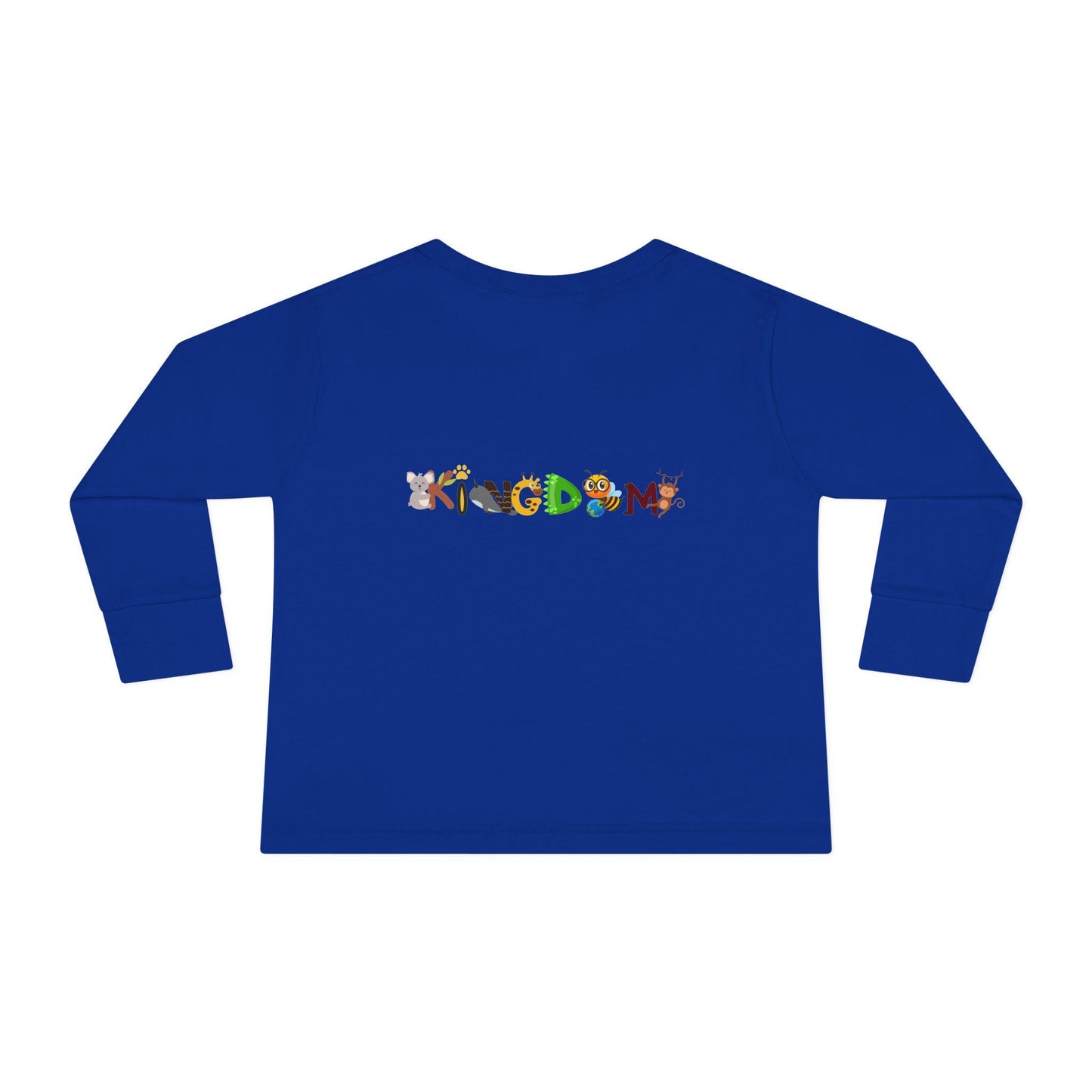 Jungle Safari Toddler Long Sleeve Tee, Wild Animals Graphic Shirt, Kids Nature Theme Top