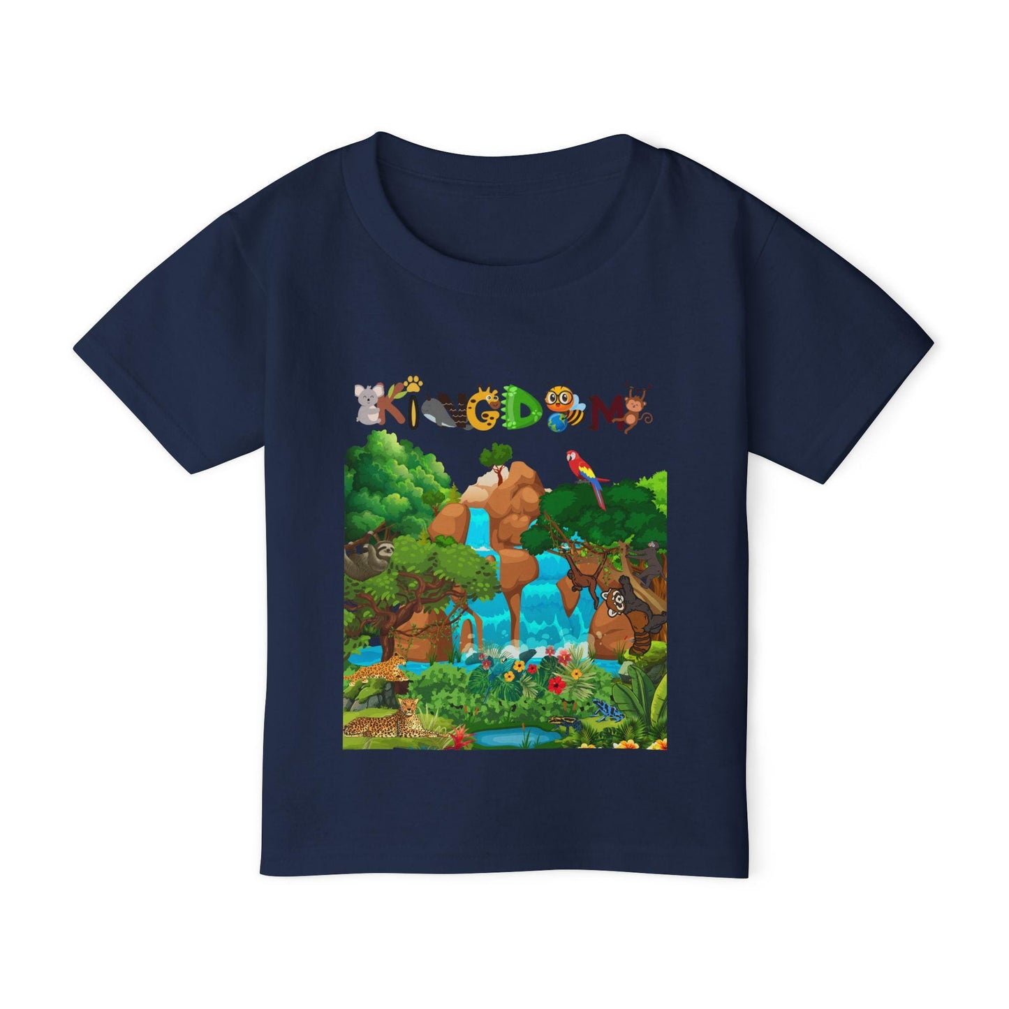 Toddler T-shirt, Jungle Animals Theme, Graphic Nature Tee, Kids Safari Shirt