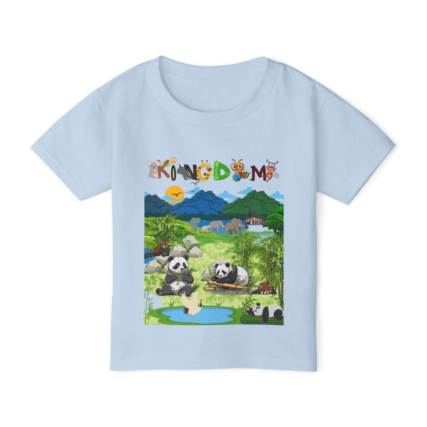 Wild Animals Graphic Toddler T-Shirt, Nature Theme Jungle Safari Shirt