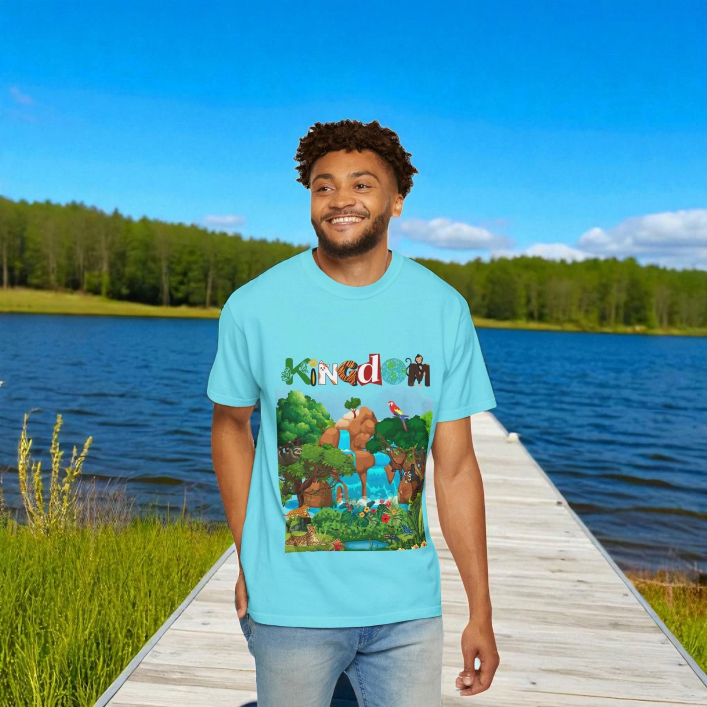Rainforest Animal Graphic Unisex T-shirt, Jungle Wildlife Tee, Nature Lover Gift