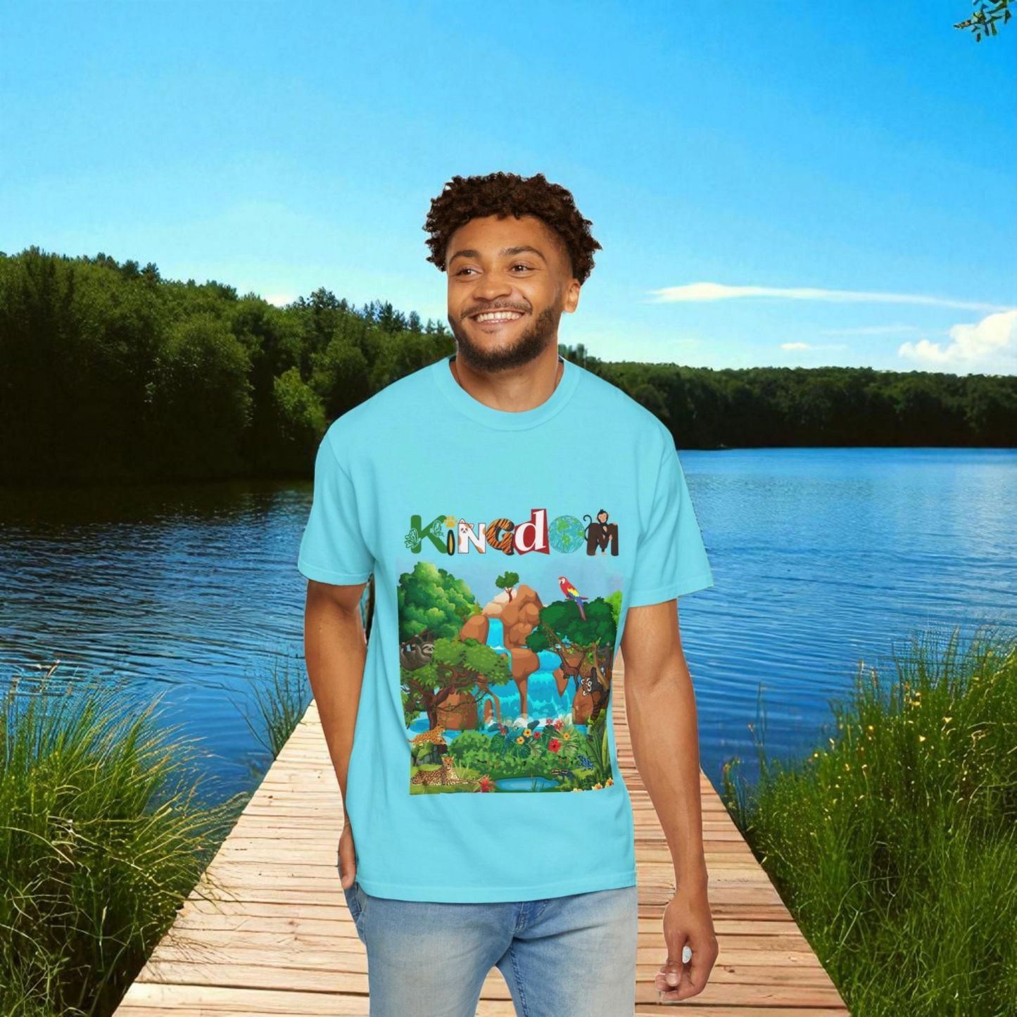 Rainforest Animal Graphic Unisex T-shirt, Jungle Wildlife Tee, Nature Lover Gift