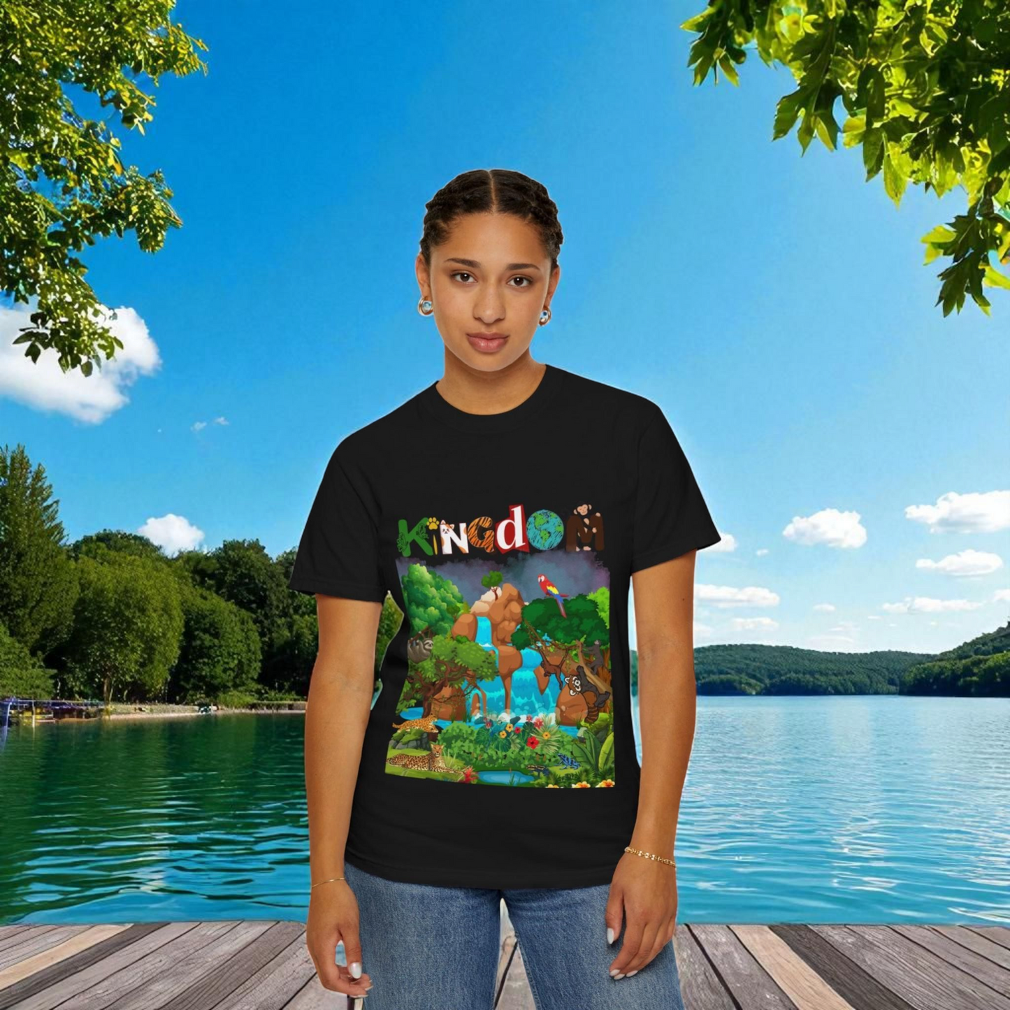 Rainforest Animal Graphic Unisex T-shirt, Jungle Wildlife Tee, Nature Lover Gift
