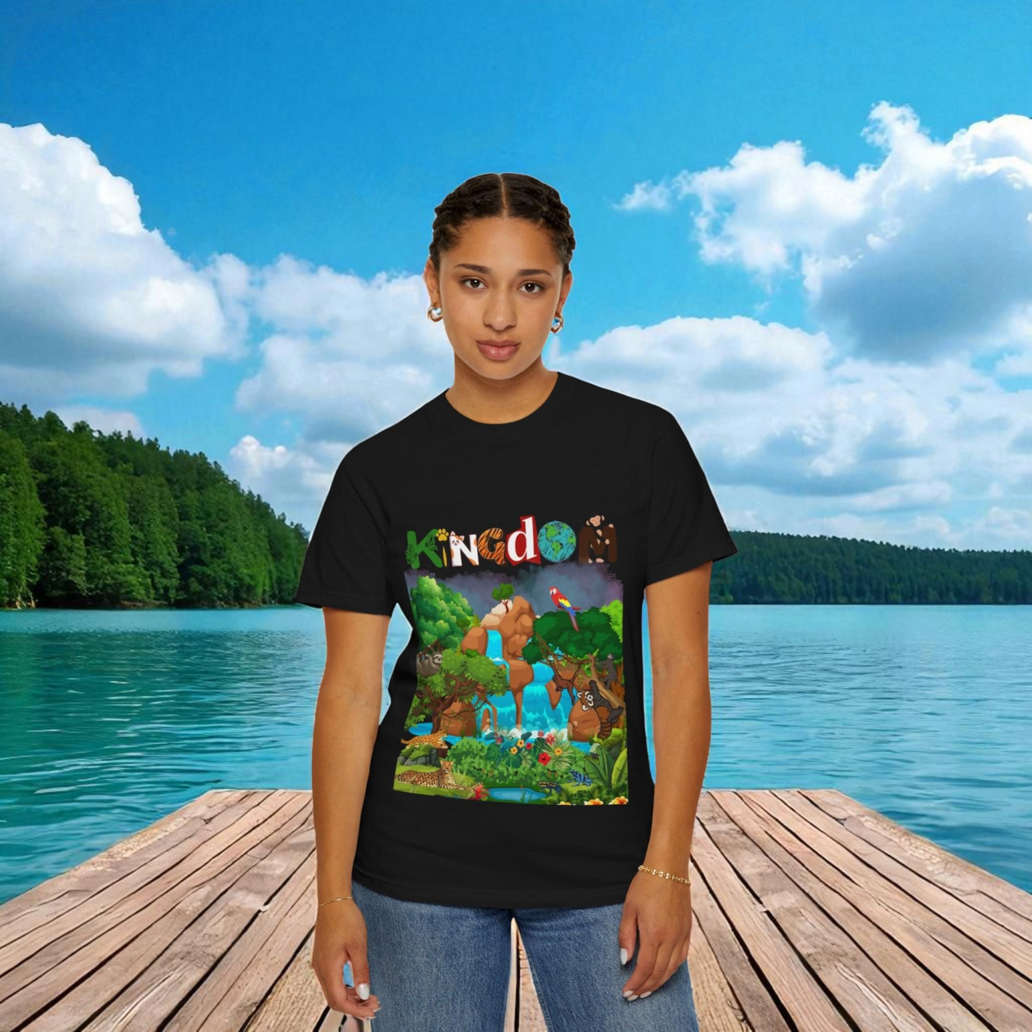 Rainforest Animal Graphic Unisex T-shirt, Jungle Wildlife Tee, Nature Lover Gift