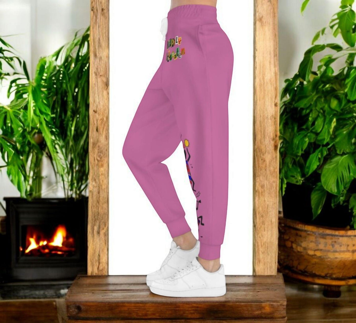Afro Music Graphic Art Unisex Athletic Joggers, Running Leggings, Dance Pants