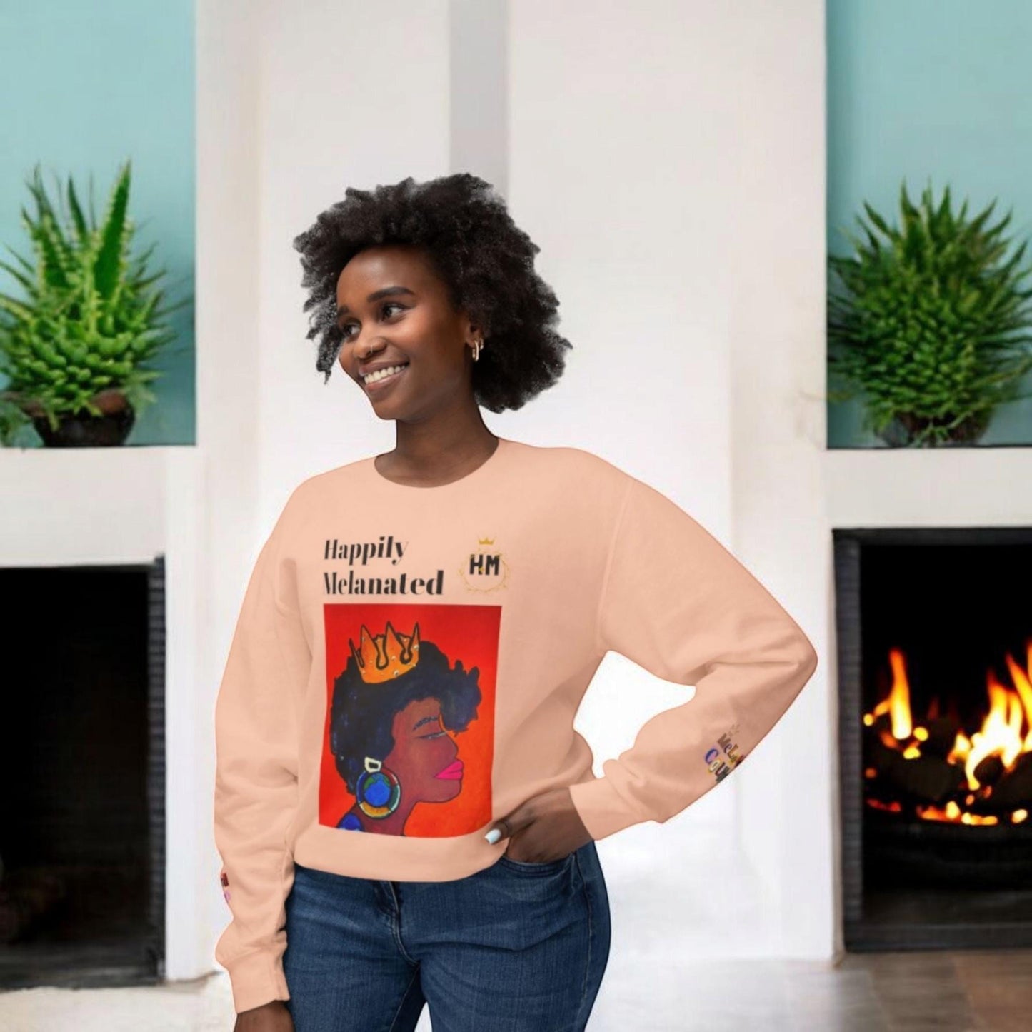 Beautiful Unisex Lightweight Crewneck Sweatshirt, Multiple Sizes, Wearable Art