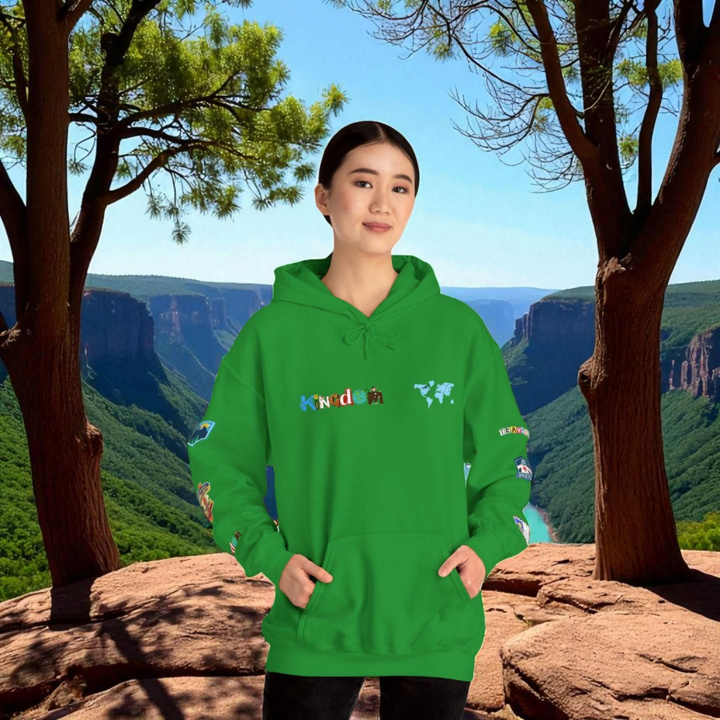 Vacation Theme Graphic Unisex Hoodie, Travel Enthusiast Sweatshirt