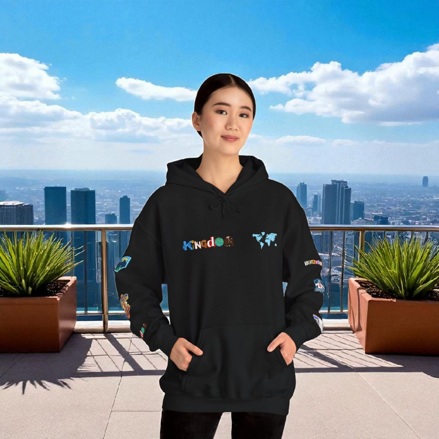 Vacation Theme Graphic Unisex Hoodie, Travel Enthusiast Sweatshirt