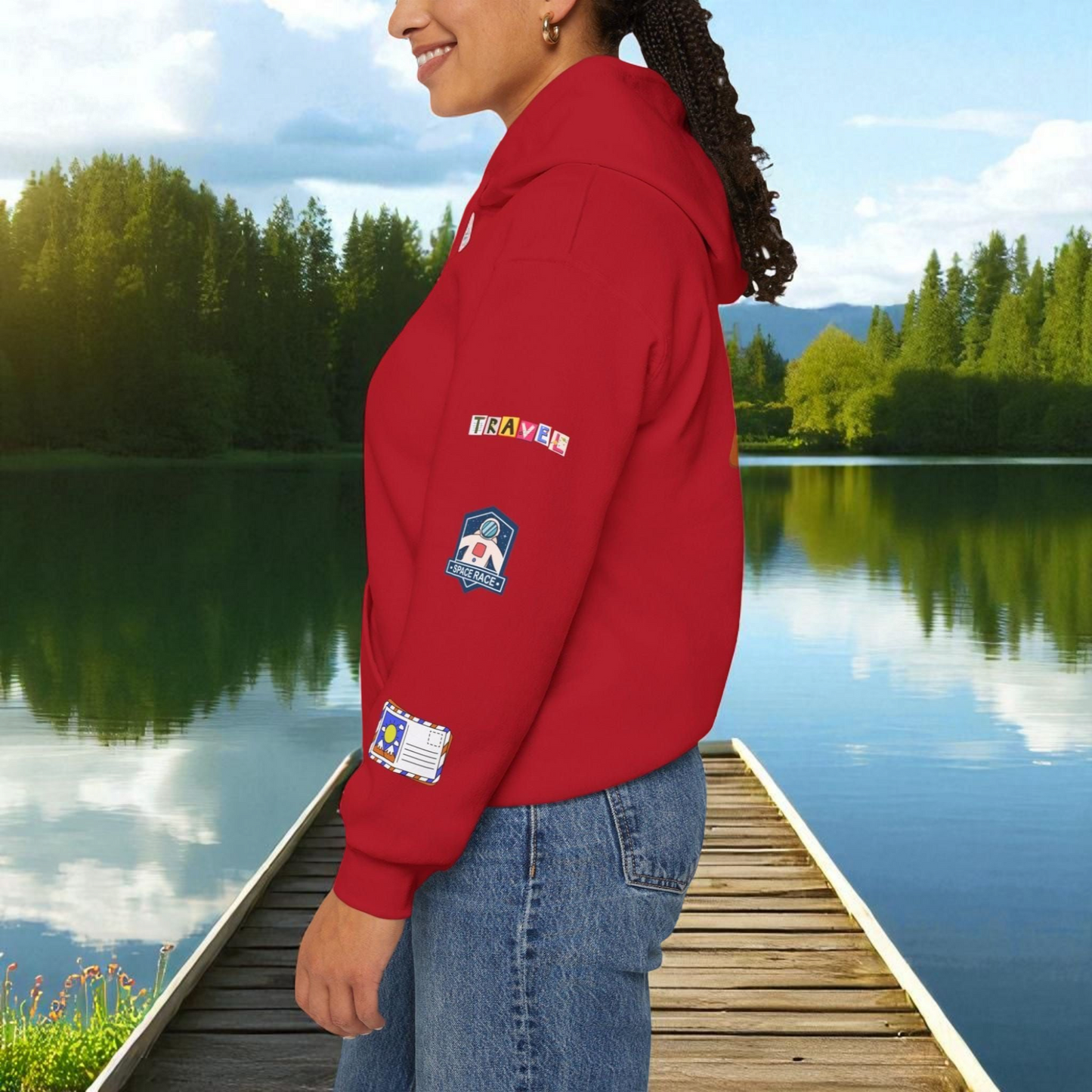 Vacation Theme Graphic Unisex Hoodie, Travel Enthusiast Sweatshirt, Wanderlust Hooded Pullover