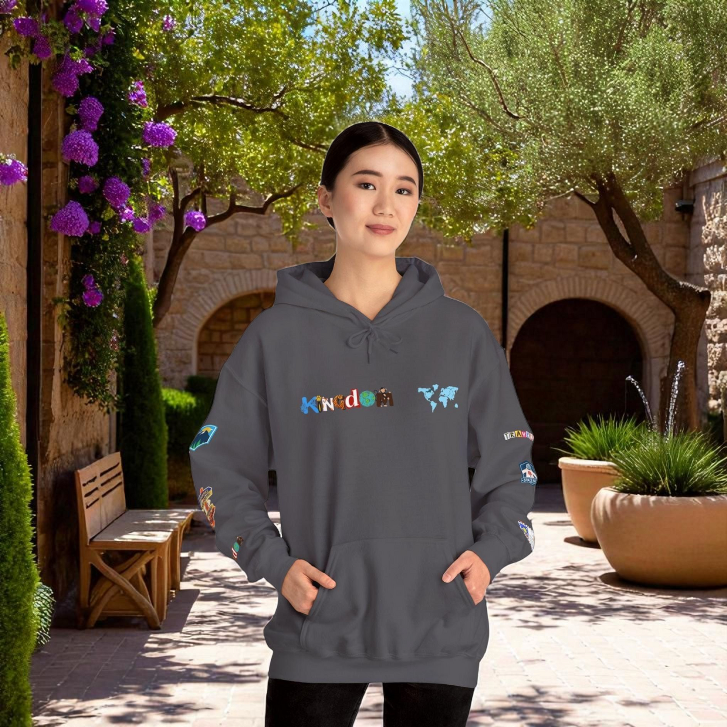 Vacation Theme Graphic Unisex Hoodie, Travel Enthusiast Sweatshirt, Wanderlust Hooded Pullover