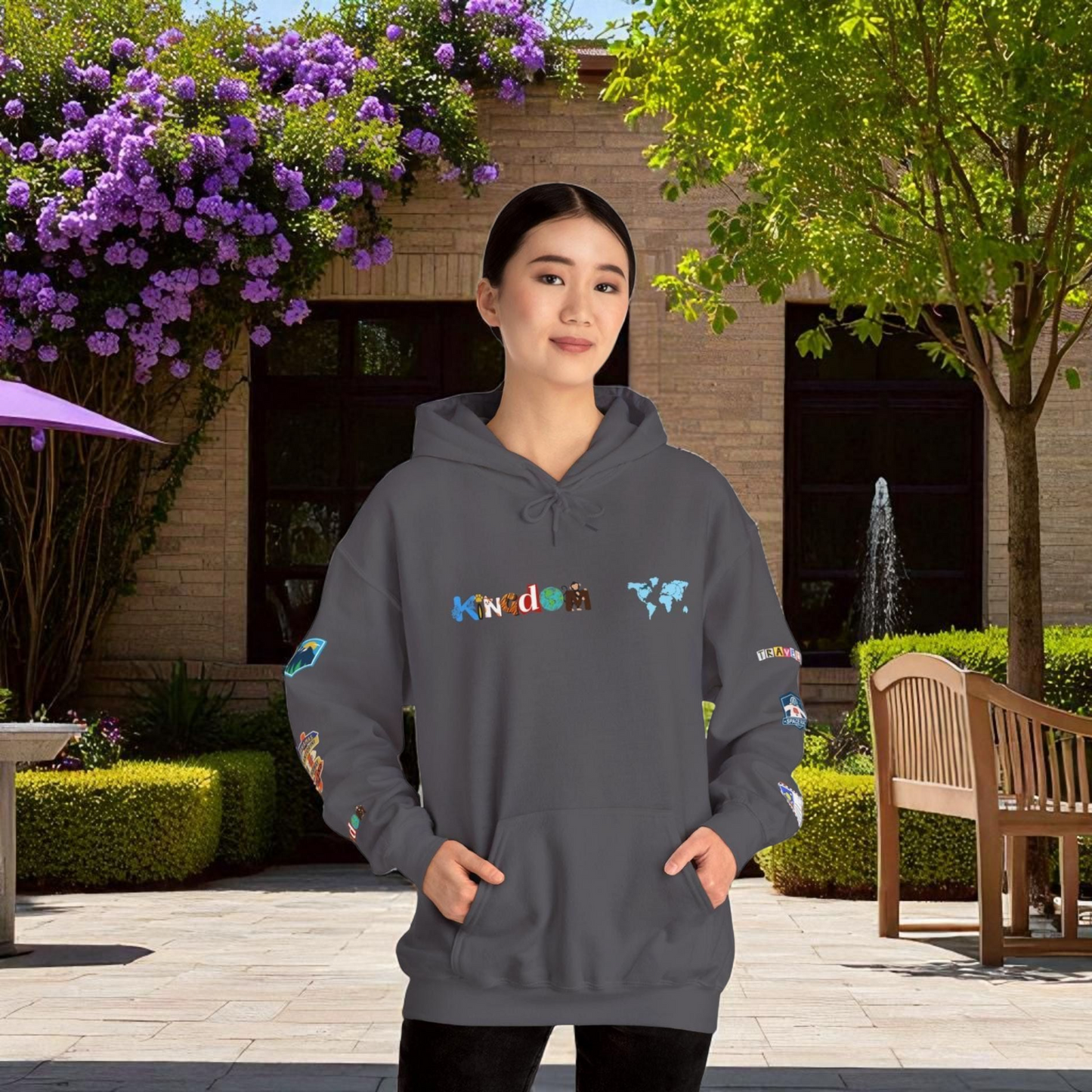 Vacation Theme Graphic Unisex Hoodie, Travel Enthusiast Sweatshirt, Wanderlust Hooded Pullover