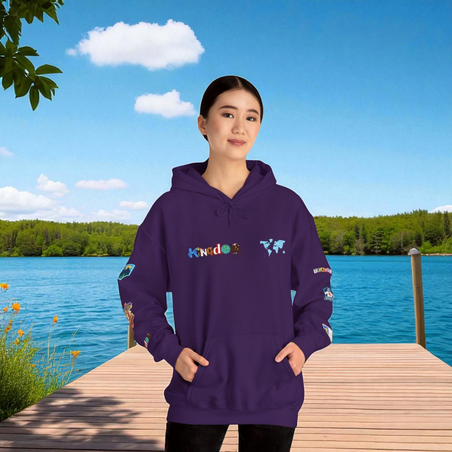 Vacation Theme Graphic Unisex Hoodie, Travel Enthusiast Sweatshirt, Wanderlust Hooded Pullover