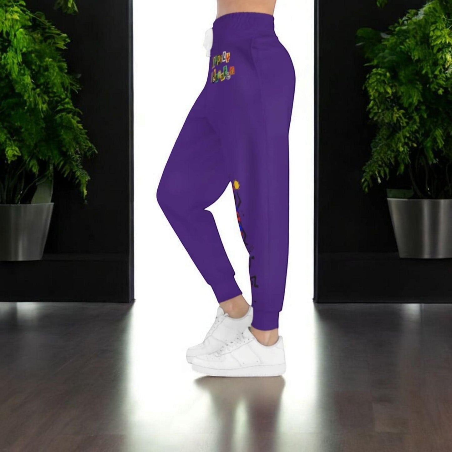 Afro Music Graphic Art Unisex Athletic Joggers, Running Leggings, Dance Pants