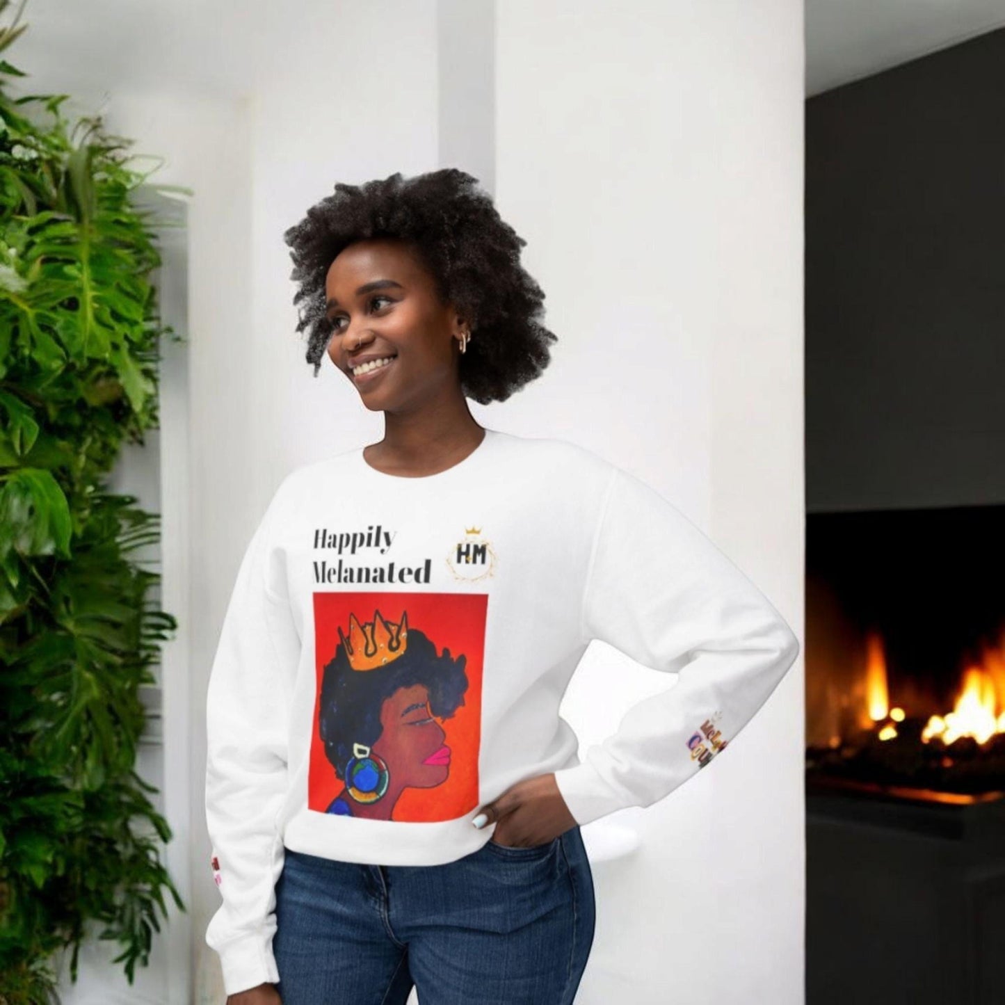 Beautiful Unisex Lightweight Crewneck Sweatshirt, Multiple Sizes, Wearable Art
