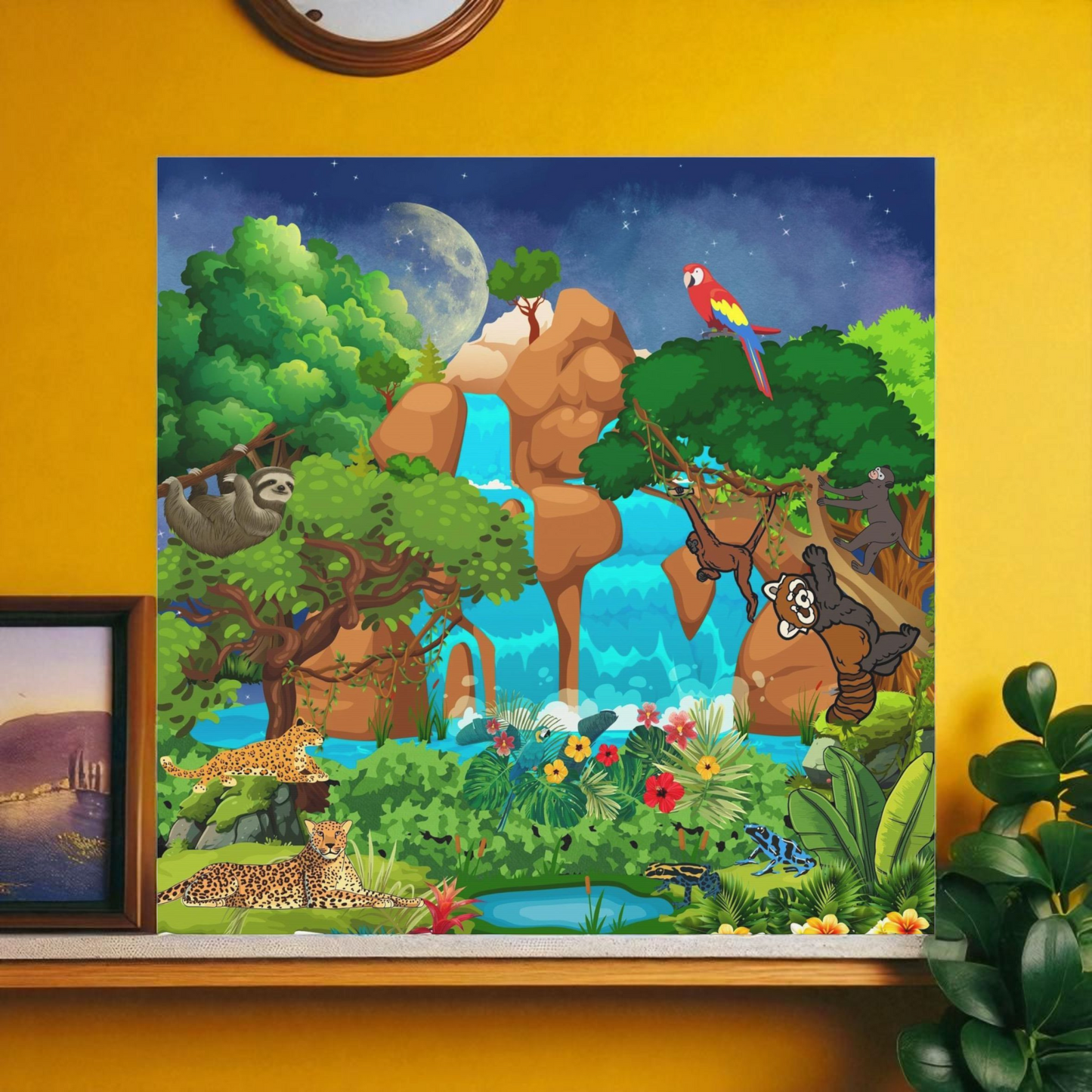 Canvas Gallery Wraps, Jungle Wild Life Art, Animal Wall Art, Nature, Safari Home Decor