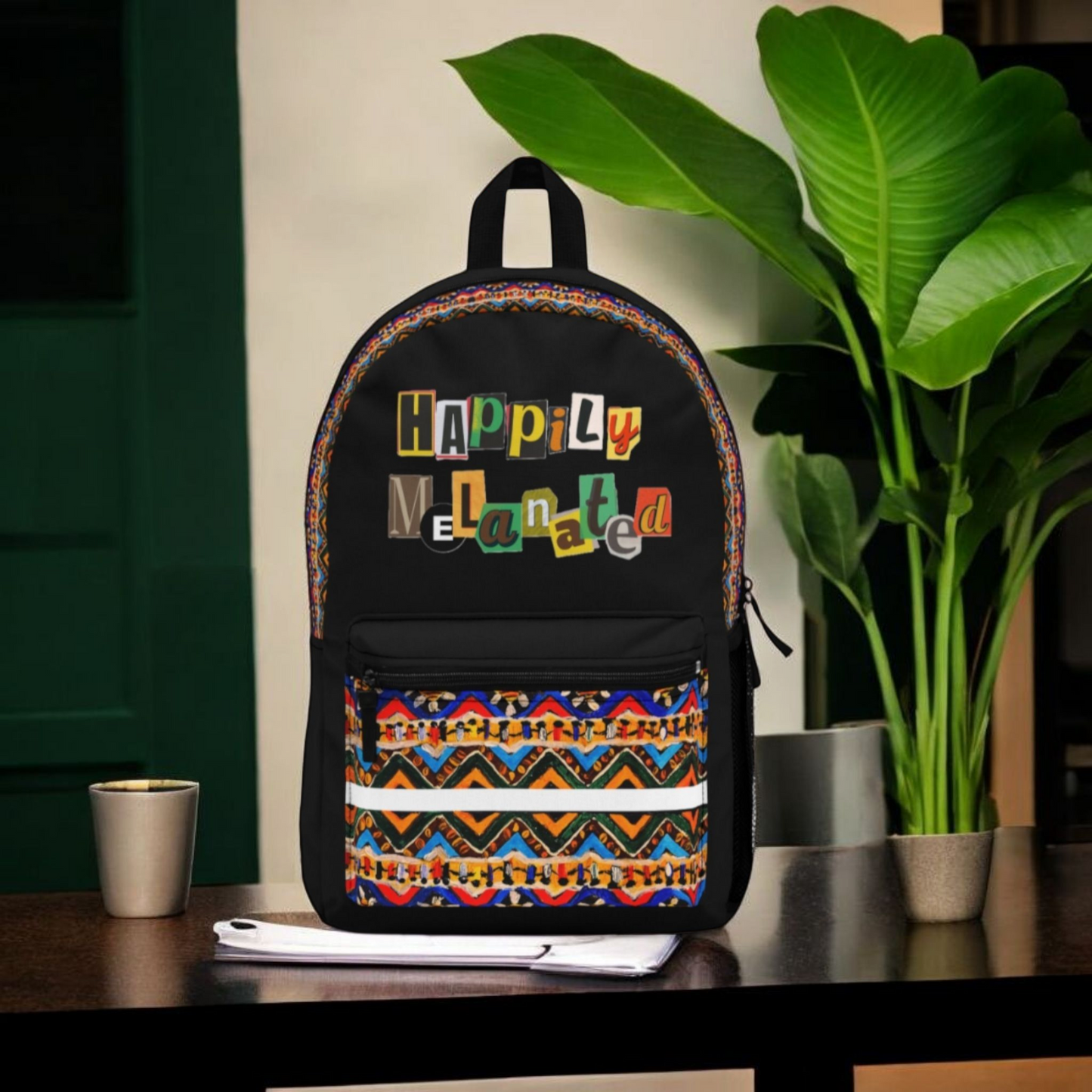 Boho Chic Handcrafted Tribal Backpack,Lightweight, Waterproof with Adjustable Straps