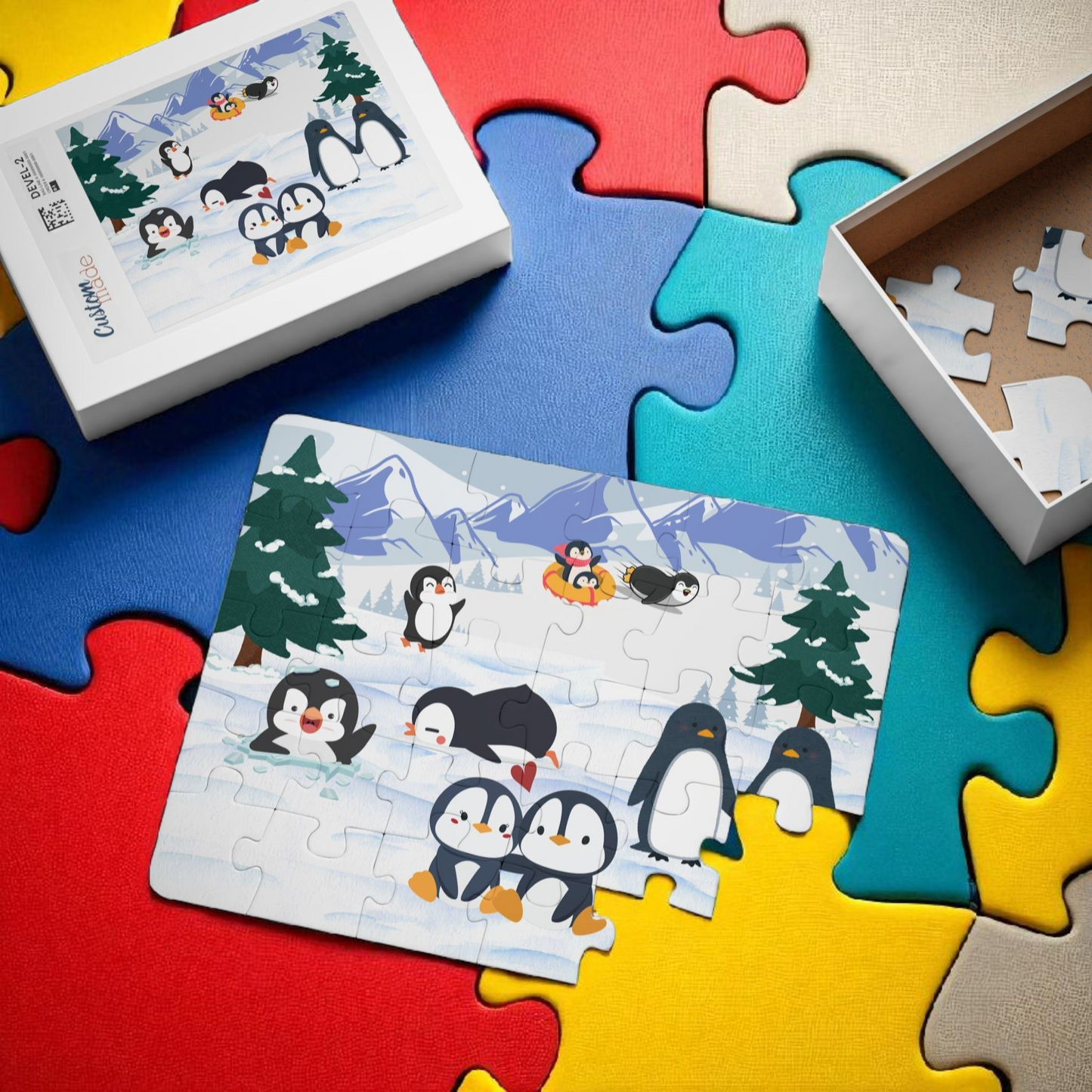 Panda Puzzle, Kids 30-Piece Jigsaw Game Toy, Children's Animal Learning Activity