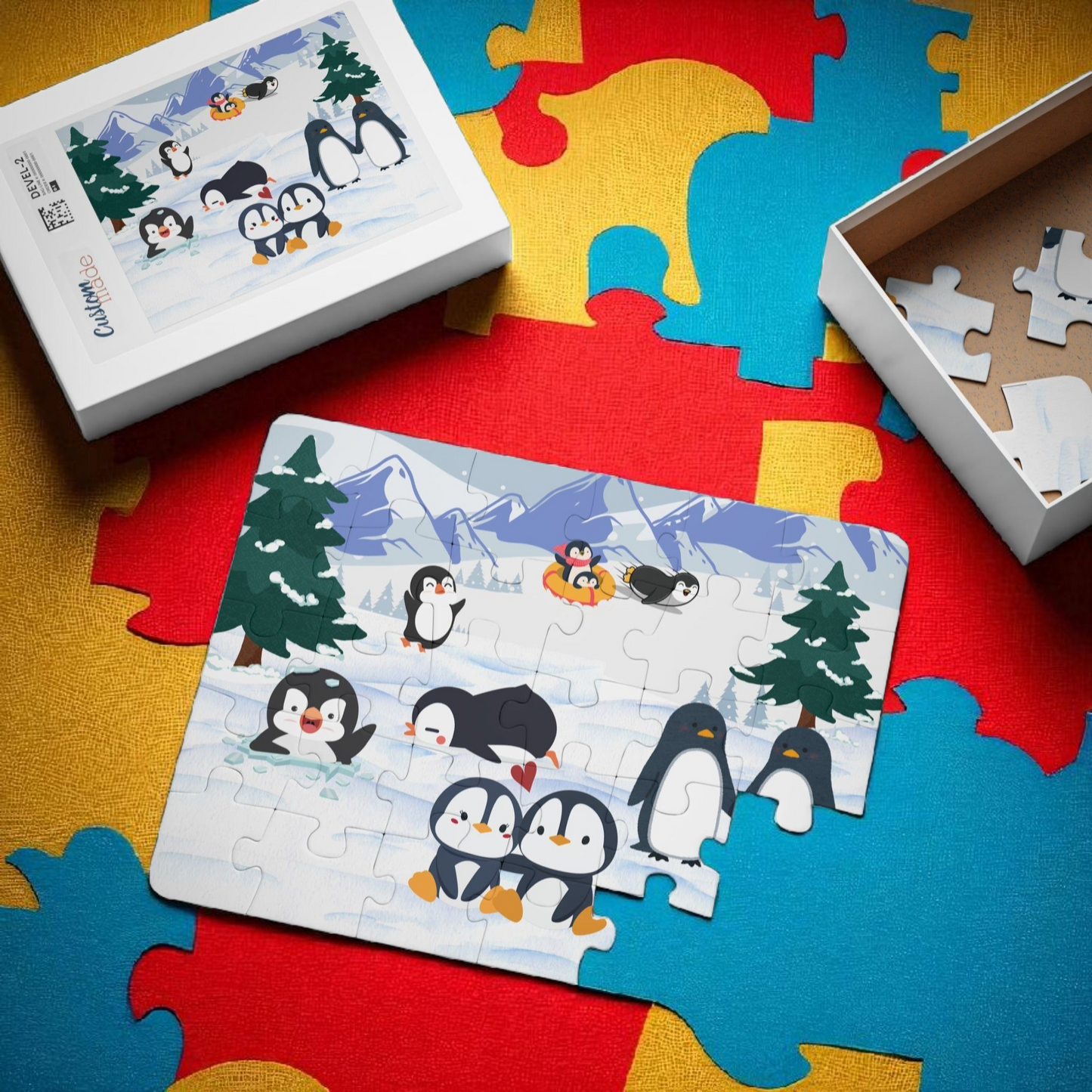Panda Puzzle, Kids 30-Piece Jigsaw Game Toy, Children's Animal Learning Activity