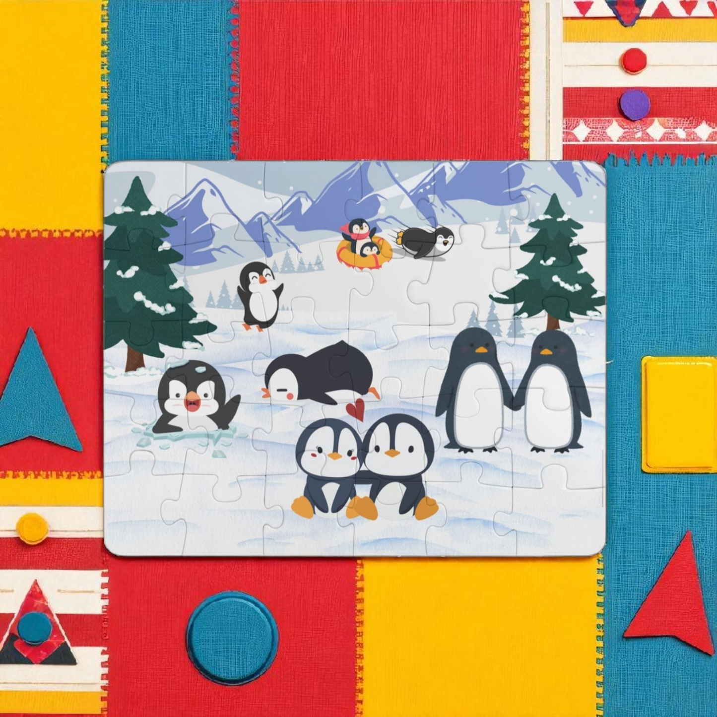 Panda Puzzle, Kids 30-Piece Jigsaw Game Toy, Children's Animal Learning Activity