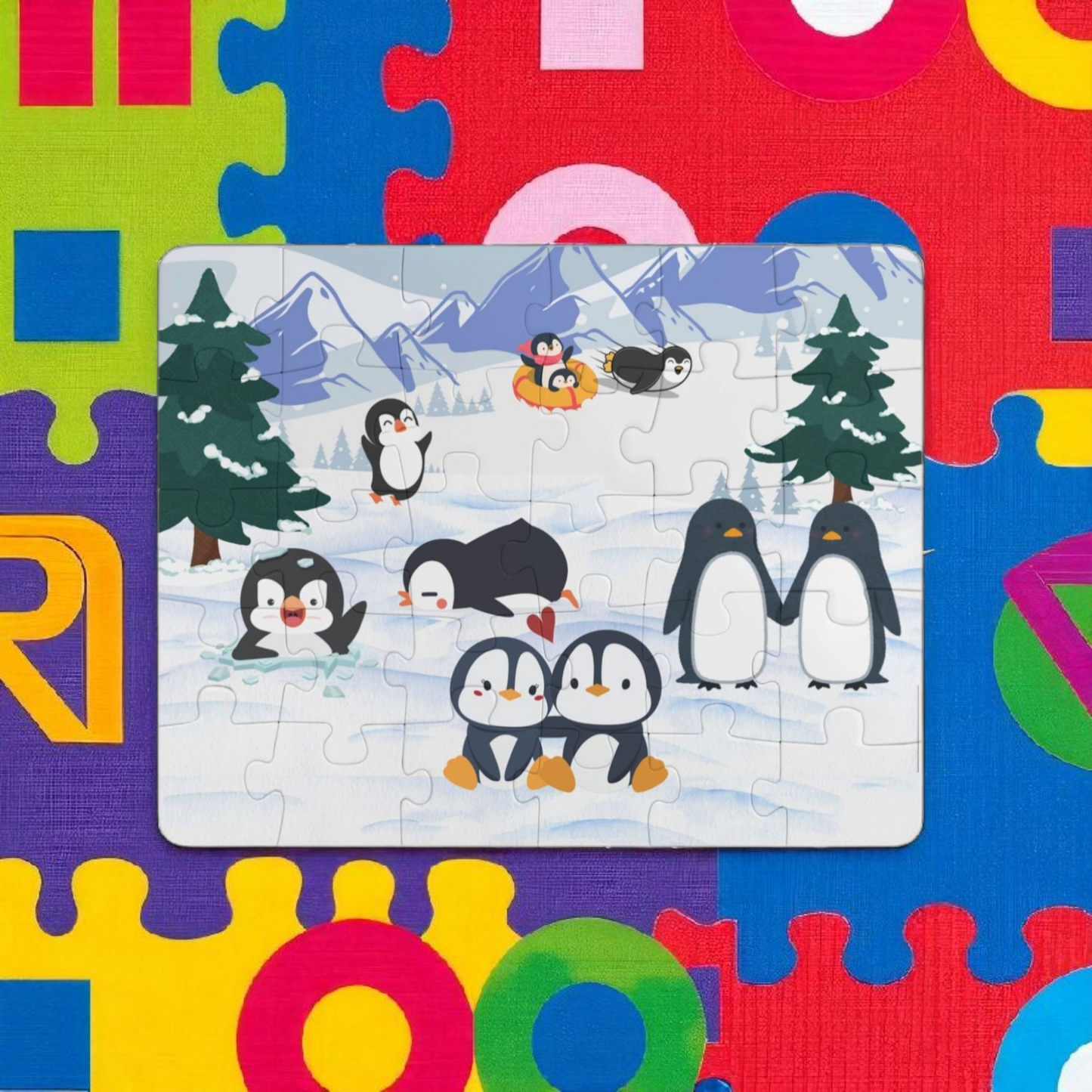Panda Puzzle, Kids 30-Piece Jigsaw Game Toy, Children's Animal Learning Activity