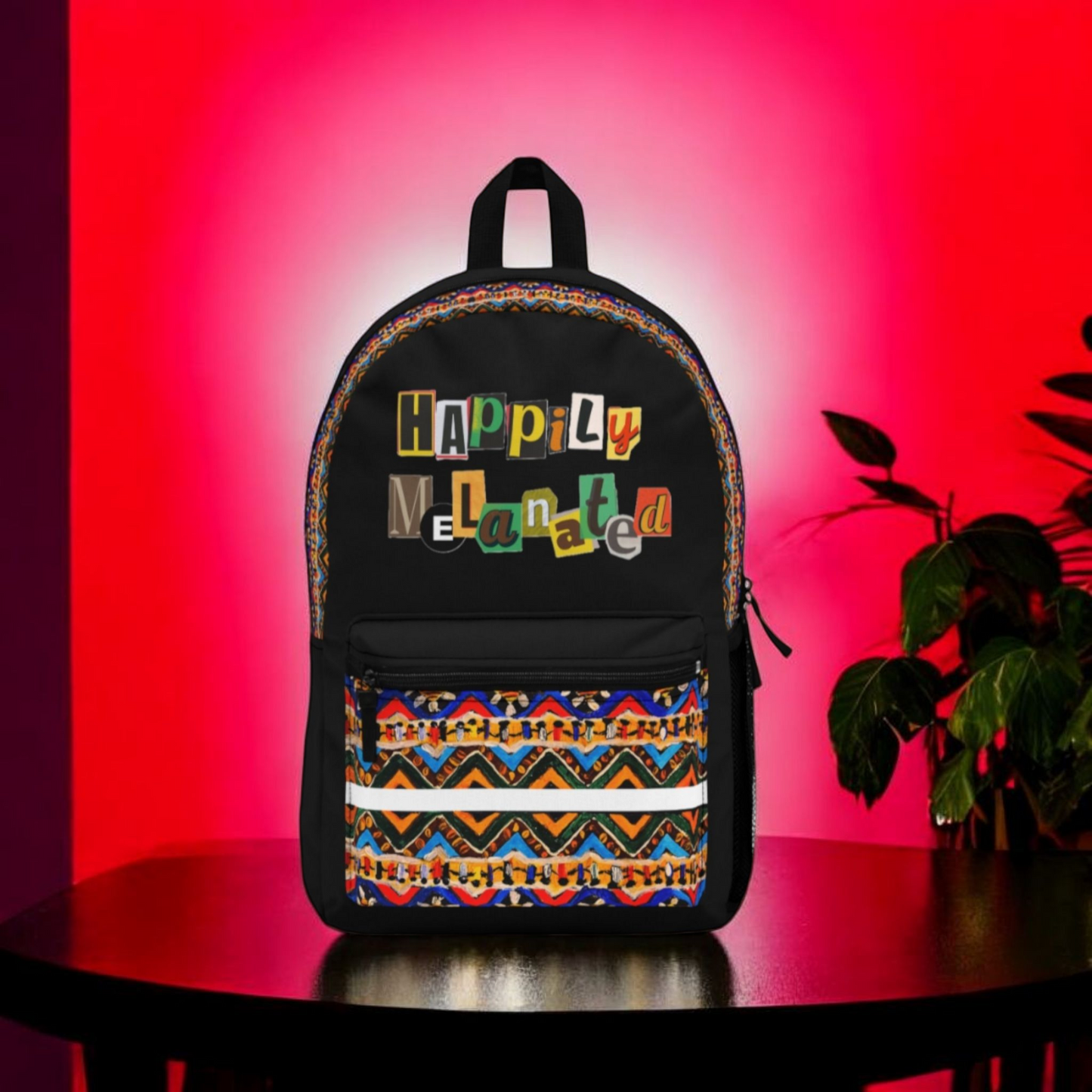 Boho Chic Handcrafted Tribal Backpack,Lightweight, Waterproof with Adjustable Straps
