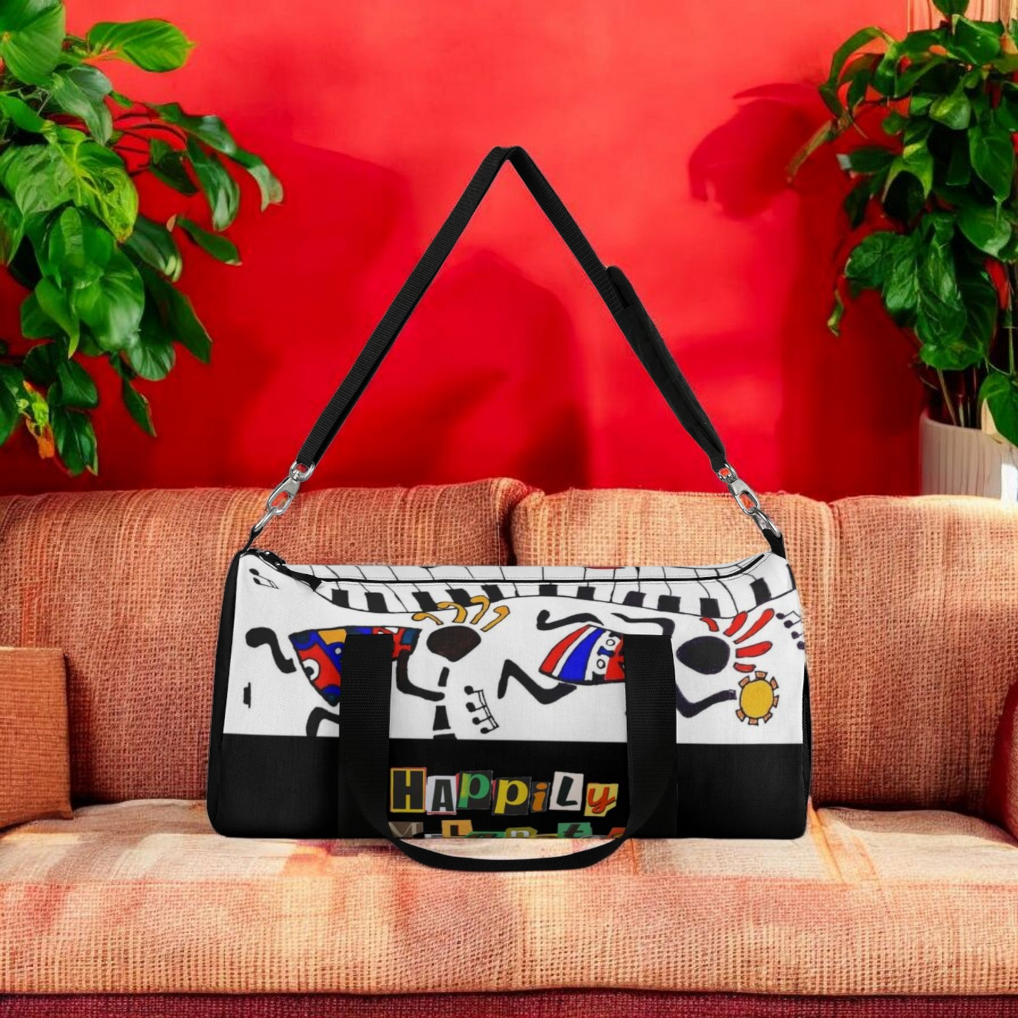Ethnic Music Art Handmade Duffel - Bohemian Style Travel Bag