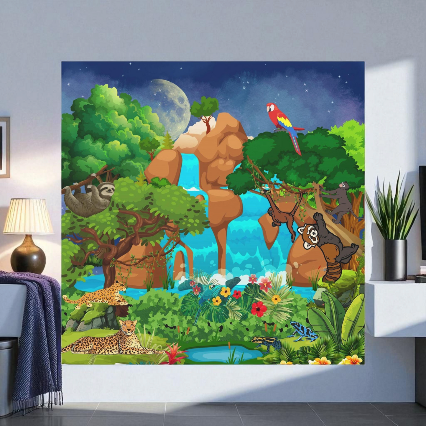 Canvas Gallery Wraps, Jungle Wild Life Art, Animal Wall Art, Nature, Safari Home Decor