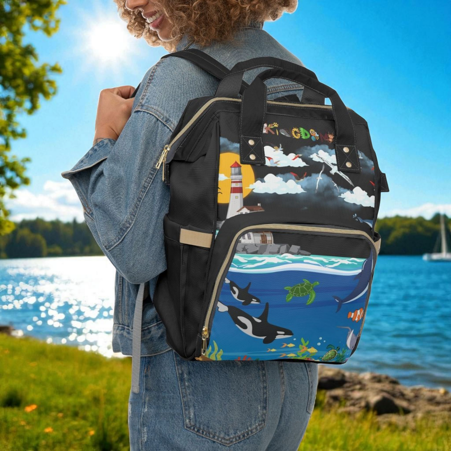 Ocean Adventure Multifunctional Diaper Backpack