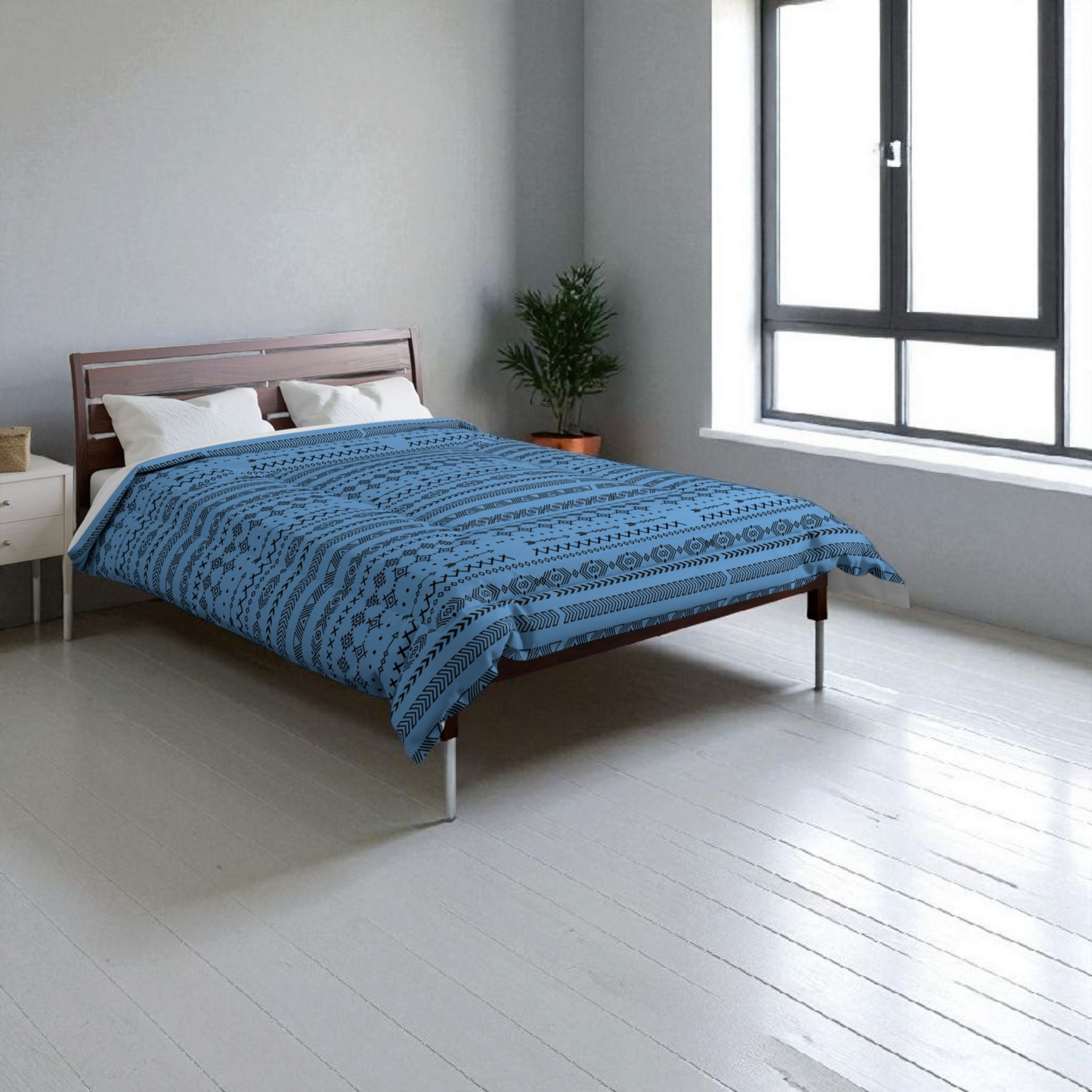 Boho Geometric Comforter, Cozy Blanket for Home Decor, Boho Style Bedding