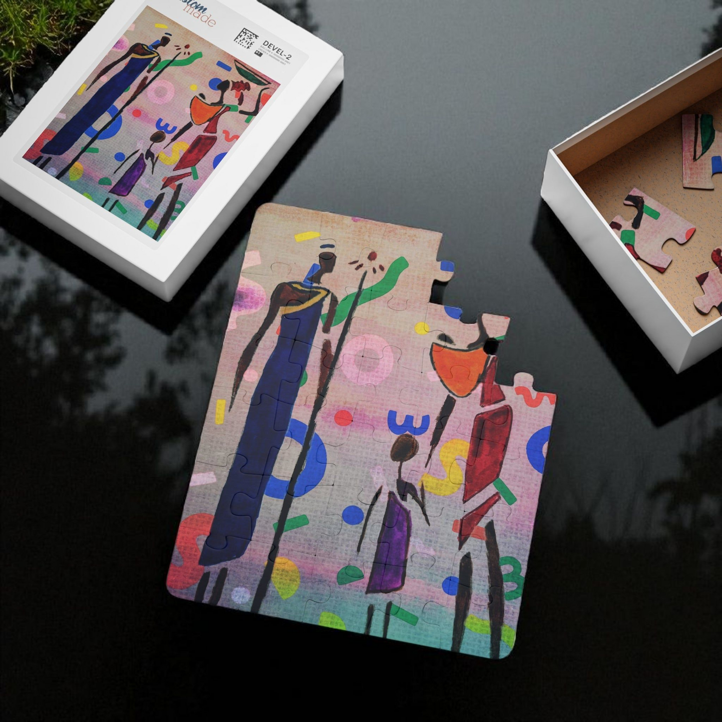 Kids' 30-Piece Puzzle - Colorful Cultural Artwork for Learning and Fun