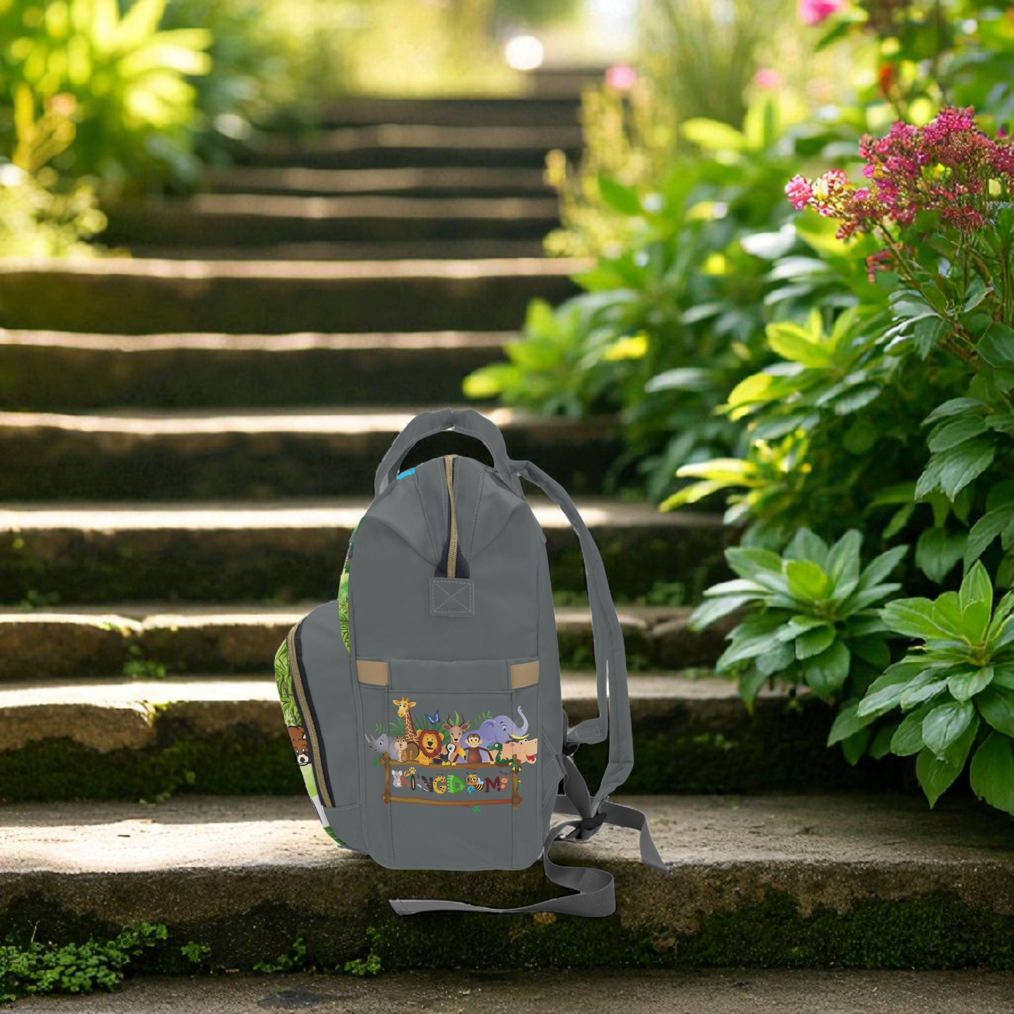 Eco-Friendly Panda Design Diaper Backpack for Parents on the Go