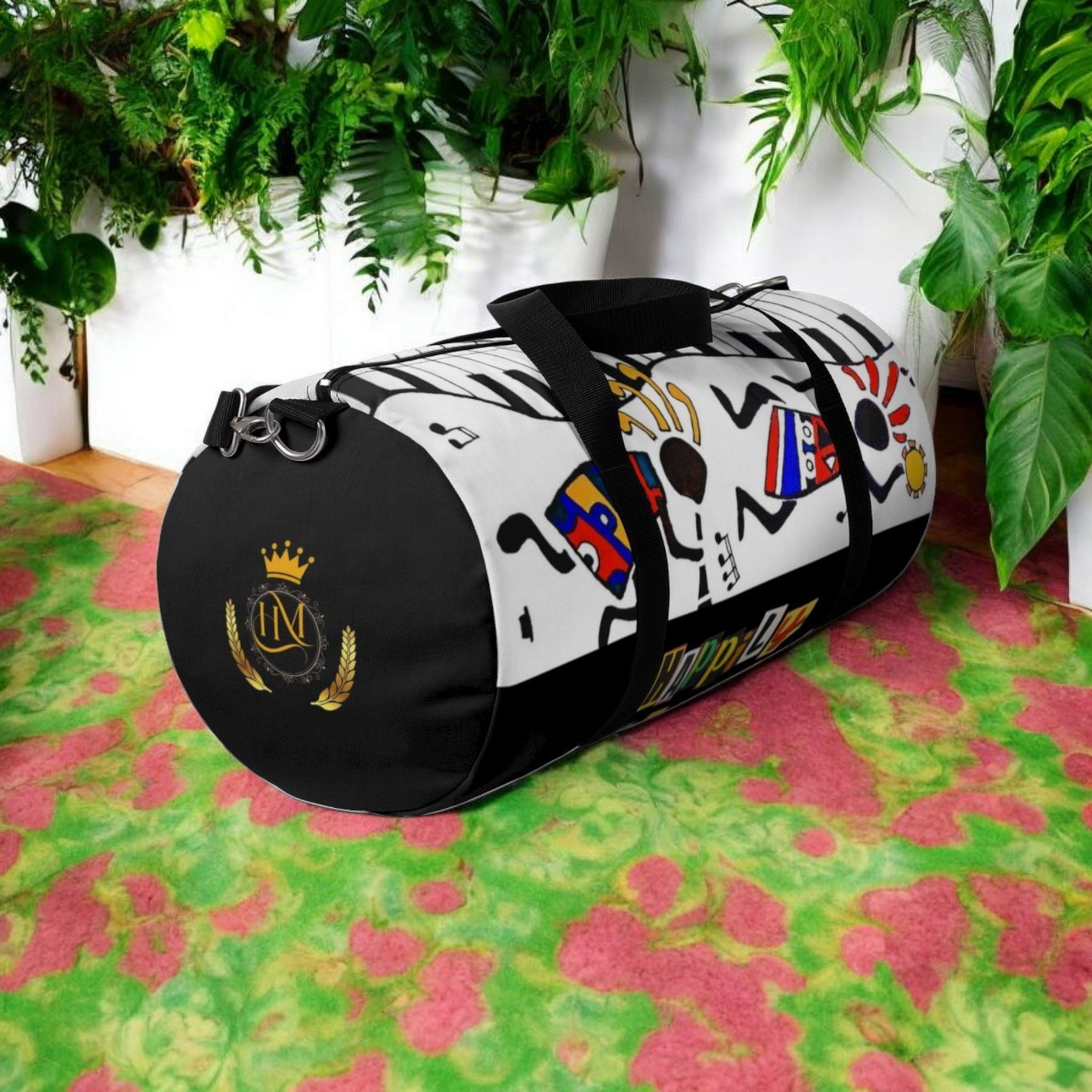 Ethnic Music Art Handmade Duffel - Bohemian Style Travel Bag