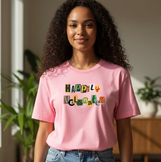 Crowned Black Woman Art Graphic Vintage Wash Drop Shoulder T-shirt